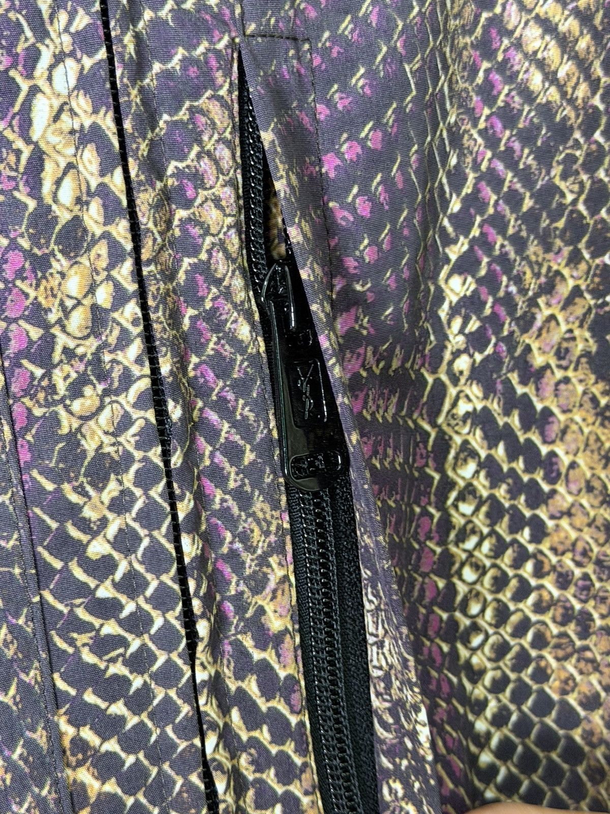 Yves Saint Laurent Yves Saint Laurent Purple and Gold Snakeskin Blouson Jacket Size US M / EU 48-50 / 2 - 6 Thumbnail