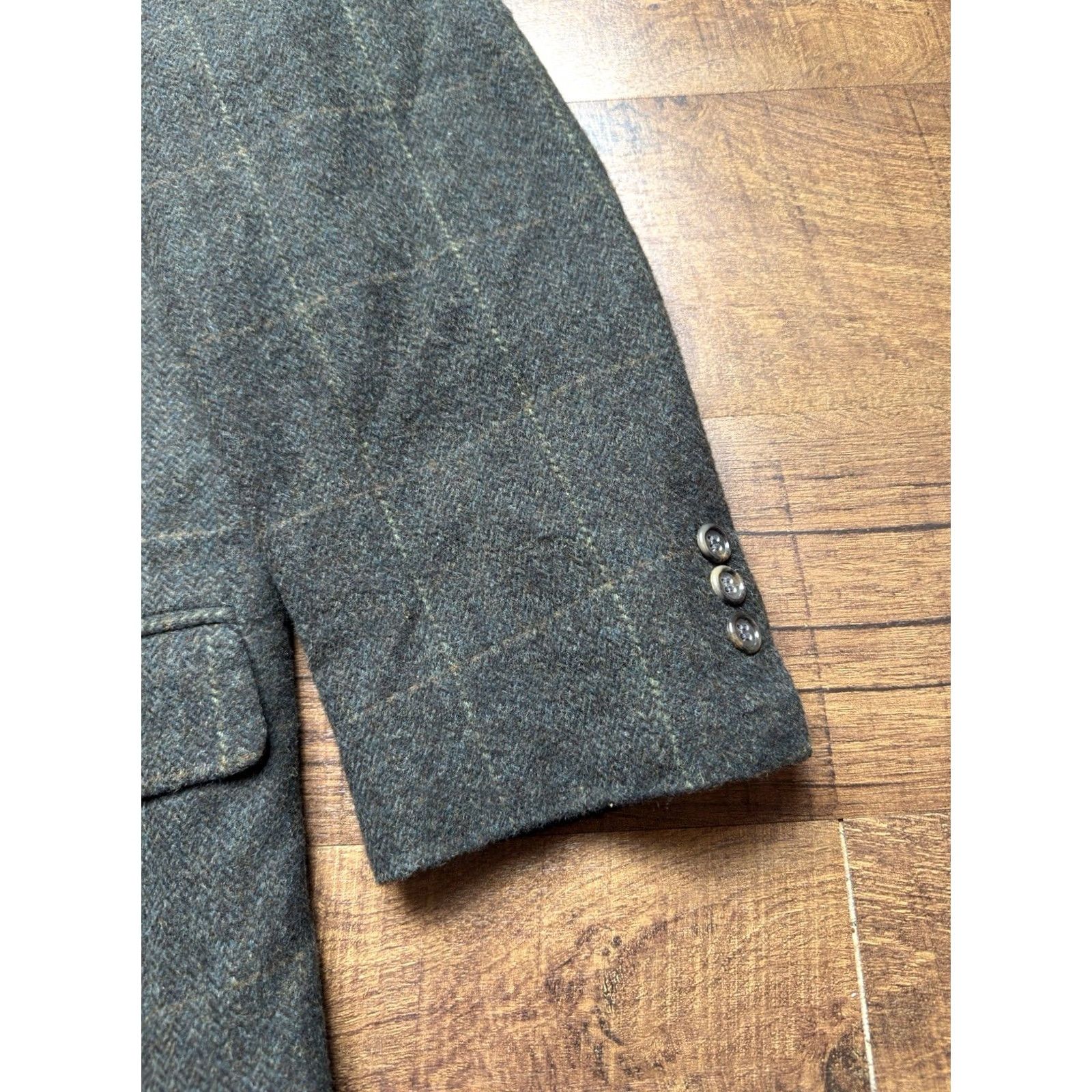 Brooks Brothers VTG Brooks Brothers Sport Coat Mens 41R Herringbone Camel Hair USA Made Blazer - Vintage Size 42R - 3 Thumbnail