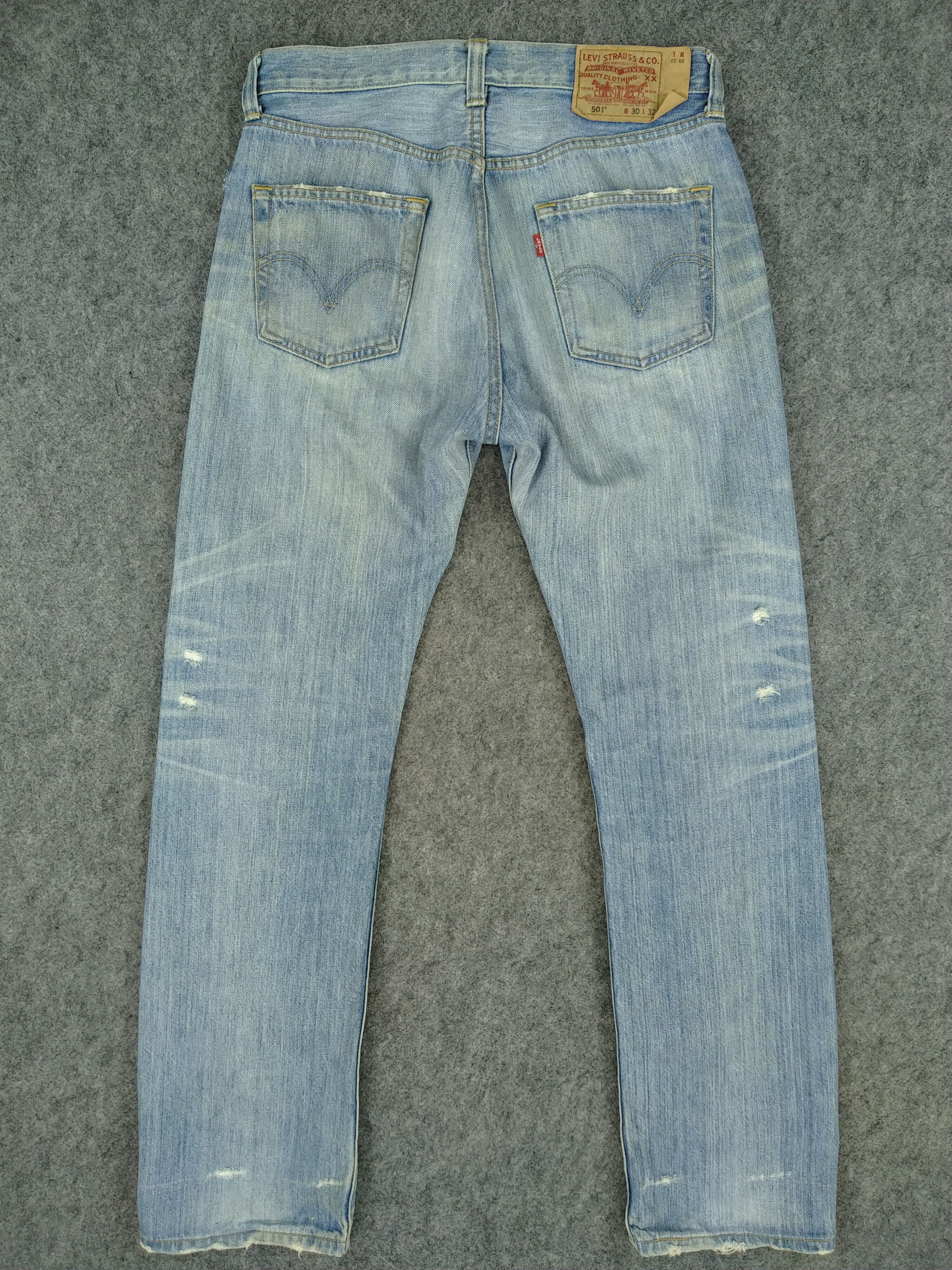 Japanese Brand Light Blue Wash Vintage Levi's 501 Jeans 30x31 Denim -JN890 Size US 30 / EU 46 - 2 Thumbnail