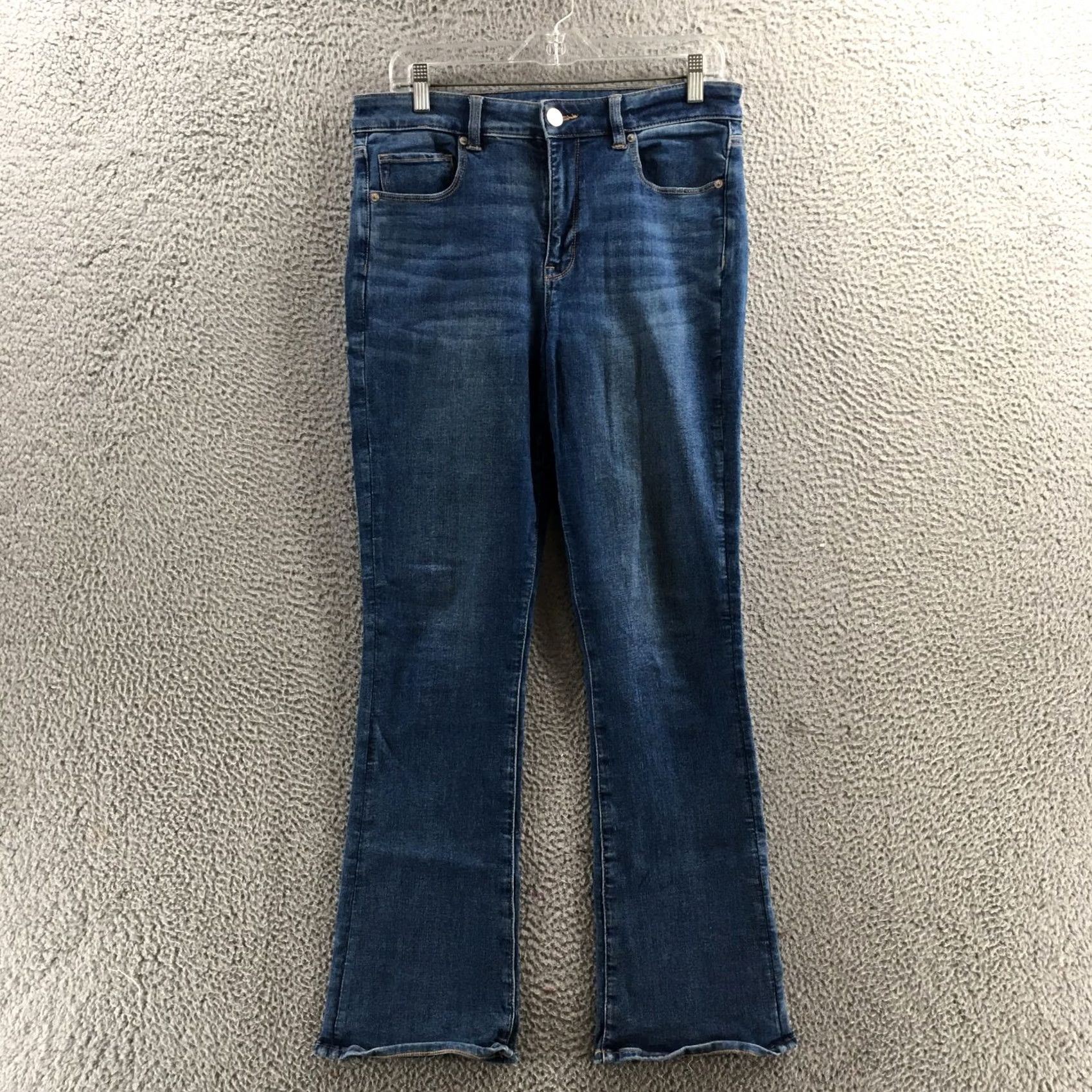 American Eagle Outfitters American Eagle Outfitters Jeans Womens 12 Blue Denim Mid Rise Zip 32X29 Tapered 5-Pocket Mens Womens Girls Size 34" / US 12 / IT 48 - 2 Thumbnail