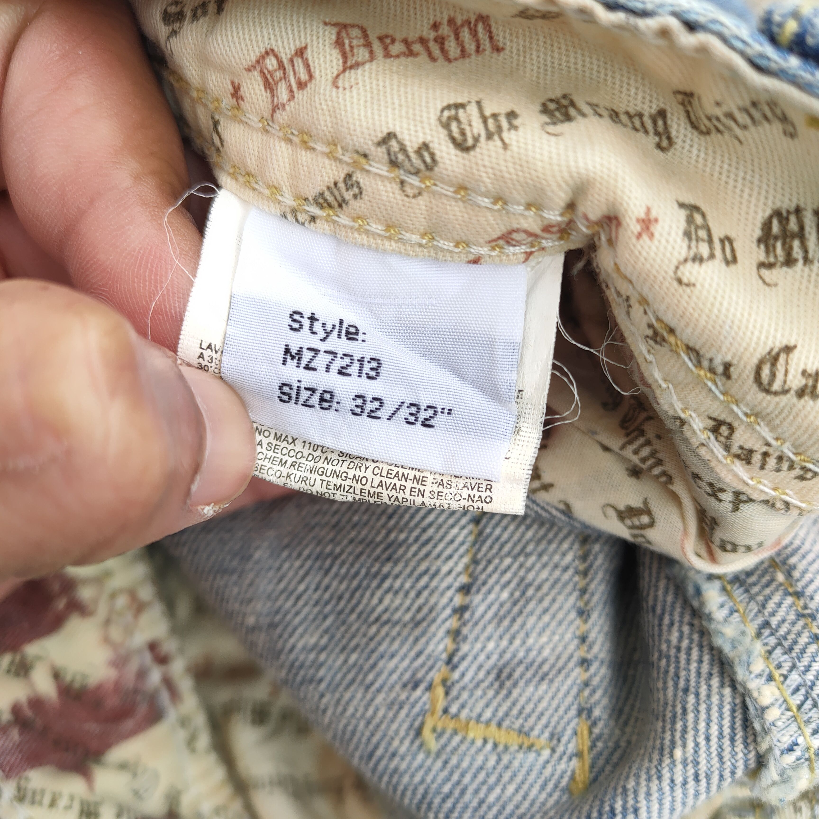 Japanese Brand VINTAGE DO DENIM DISTRESSED FADED JEANS DENIM PANTS Size US 34 / EU 50 - 11 Thumbnail