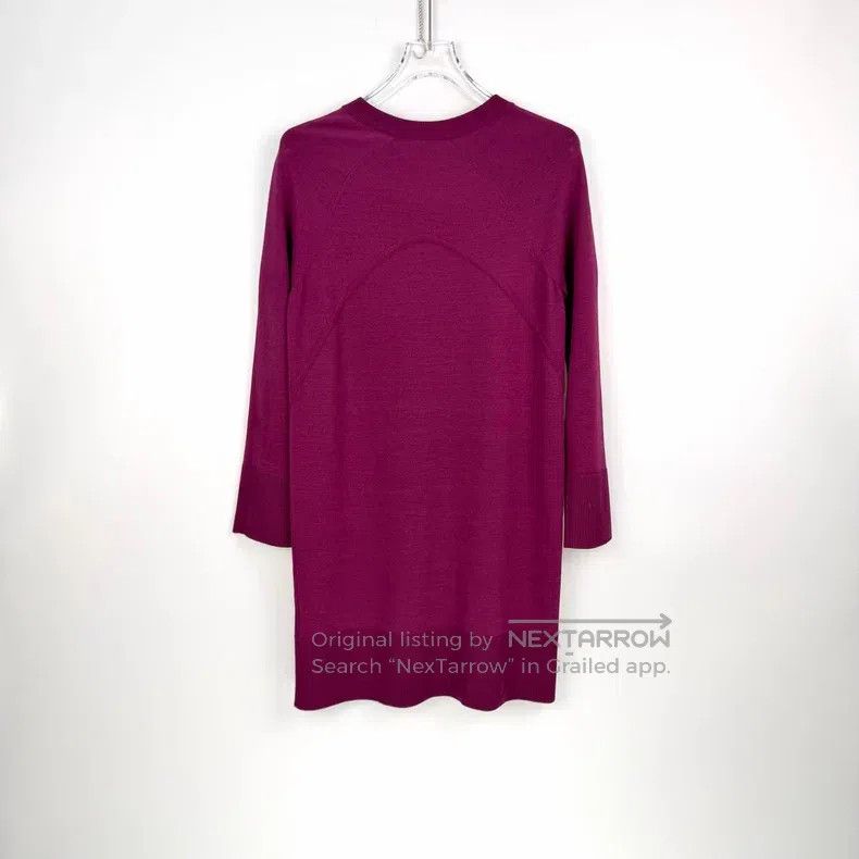 Hermes Hermes Magenta wool dress, drop shoulder style Size XS / US 0-2 / IT 36-38 - 4 Thumbnail
