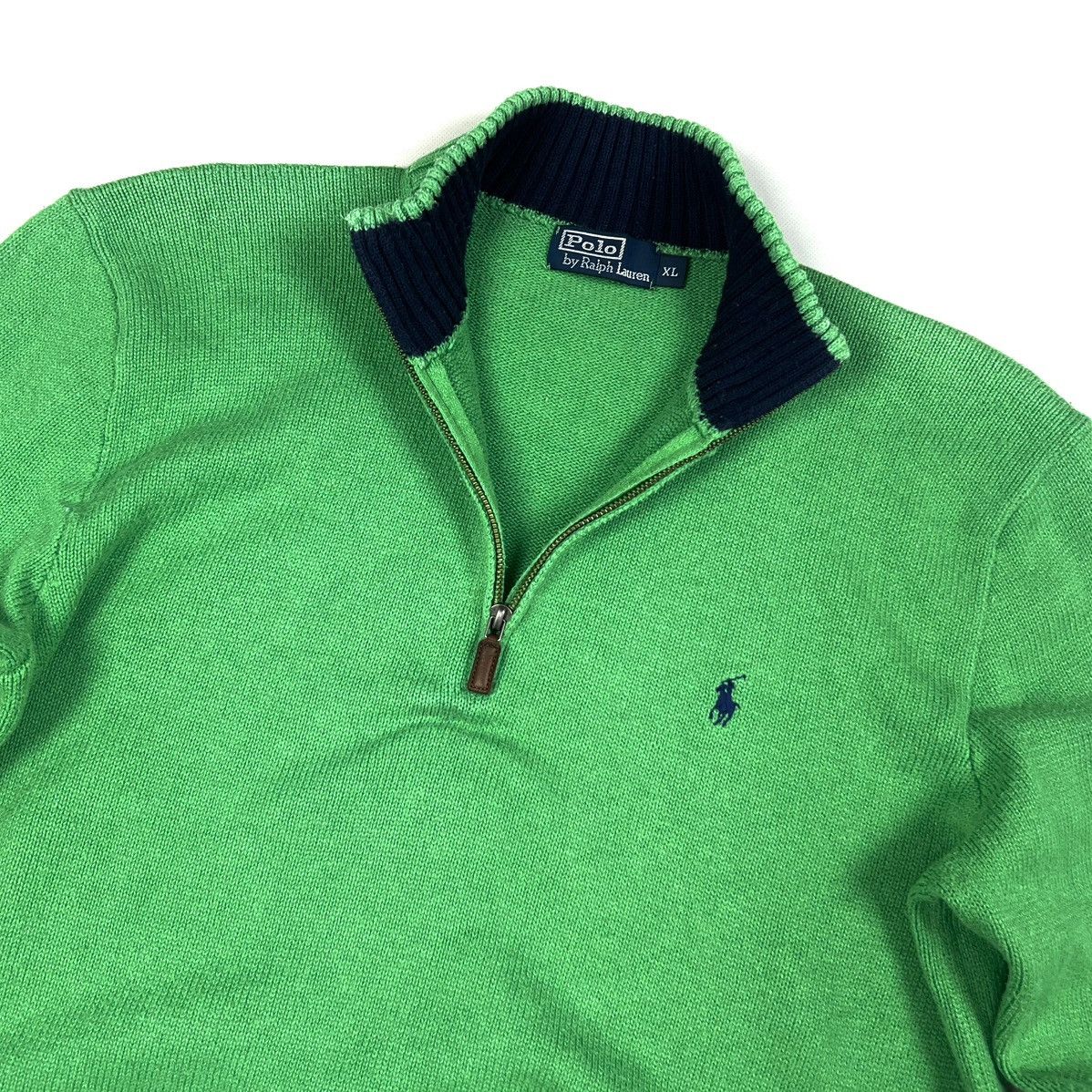 Polo Ralph Lauren × Ralph Lauren × Vintage Vintage Polo Ralph Lauren 1/4 Zip Sweater Men’s Size L/XL Size US XL / EU 56 / 4 - 3 Thumbnail