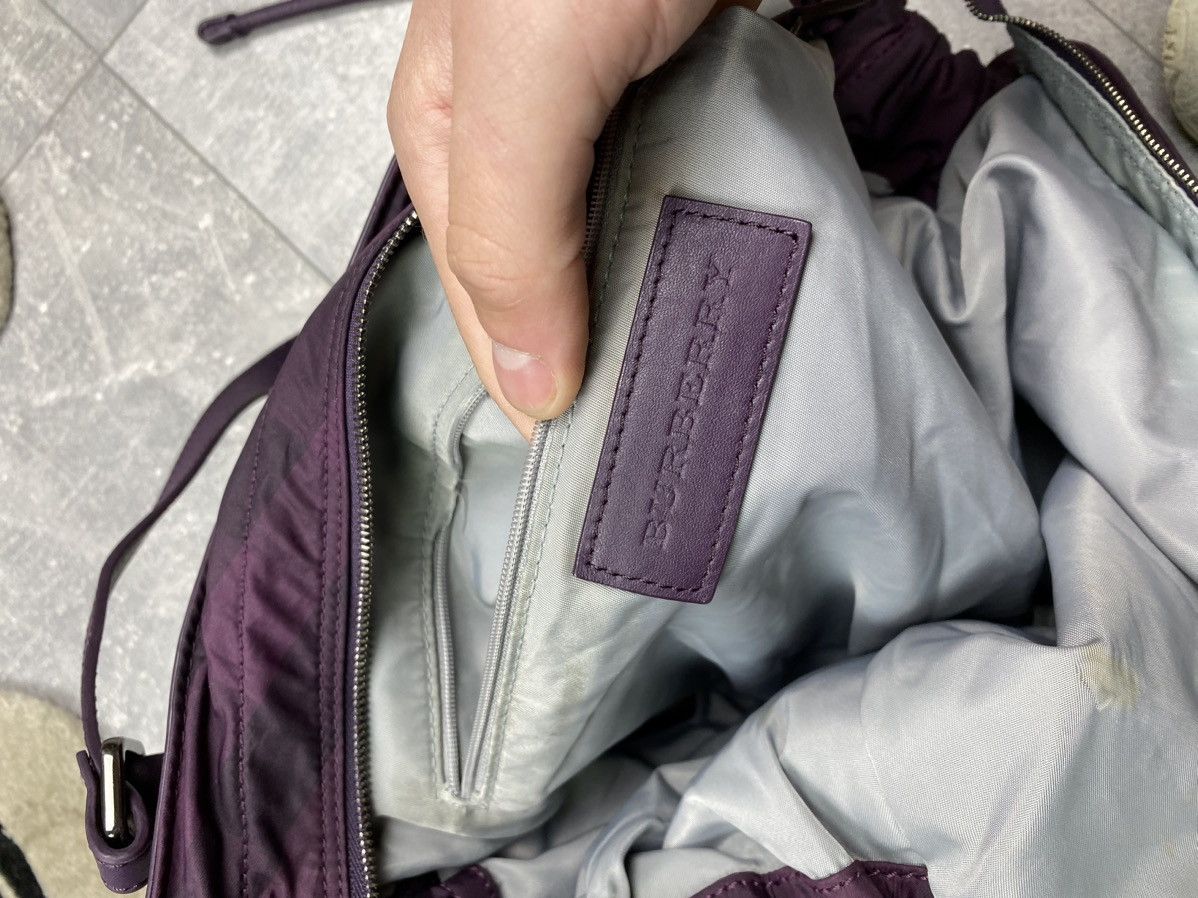 Burberry Burberry Nova Check Purple Nylon Tote Bag Size ONE SIZE - 12 Thumbnail
