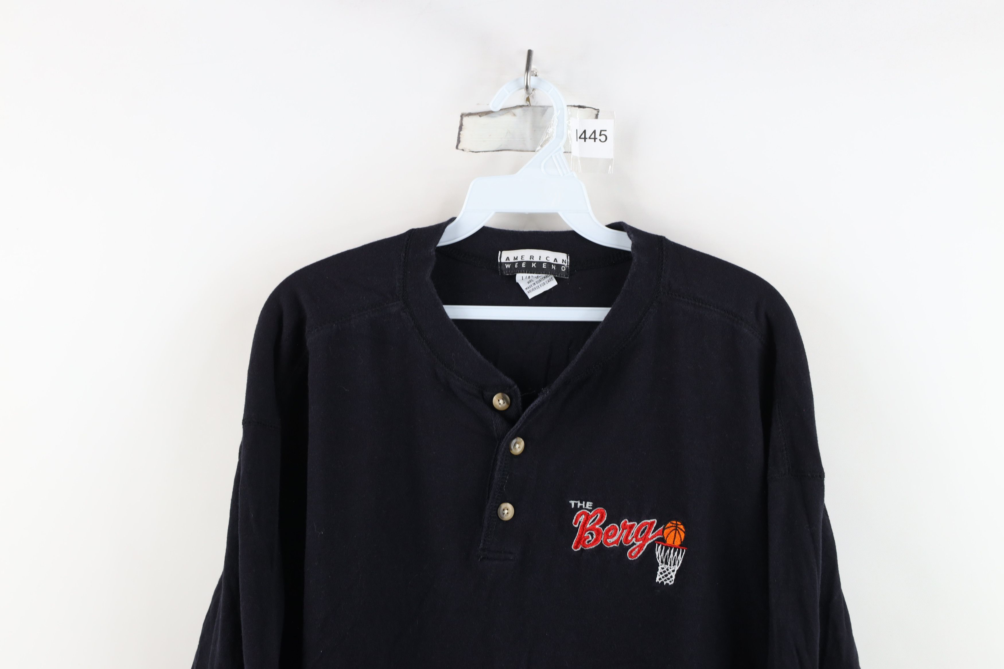 Vintage Vintage 90s Heidelberg University Basketball Henley T-Shirt Size US L / EU 52-54 / 3 - 2 Thumbnail