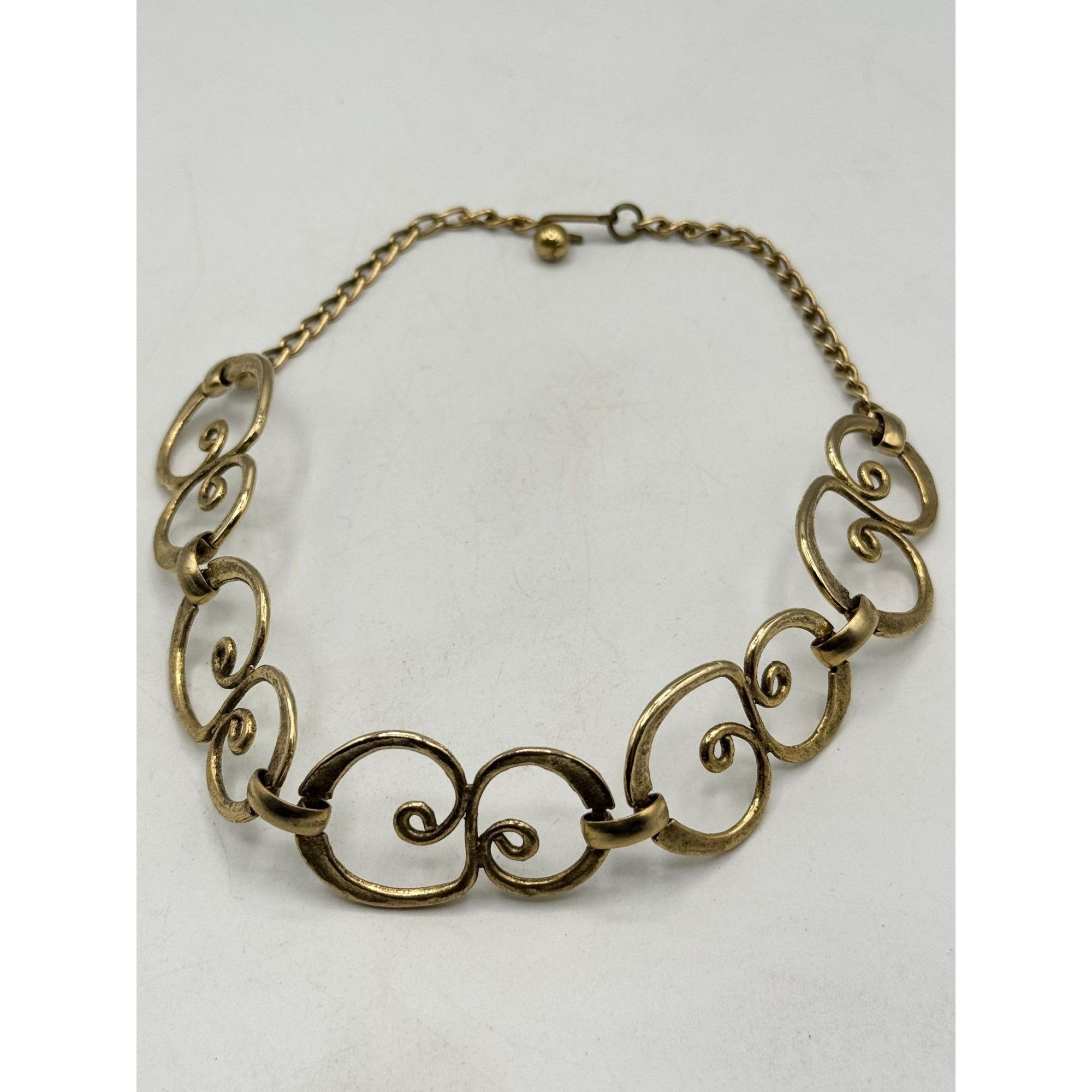 Vintage Vintage gold geometric collar necklace Size ONE SIZE - 4 Thumbnail