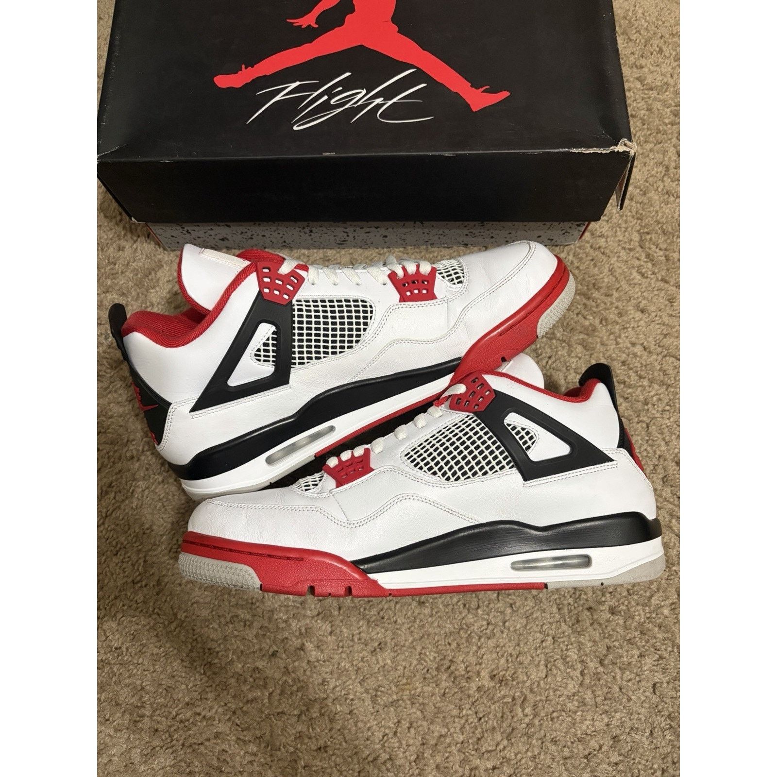 Jordan Brand Size 13 - Jordan 4 Retro Fire Red (2020) (DC7770-160) Size US 13 / EU 46 - 3 Thumbnail