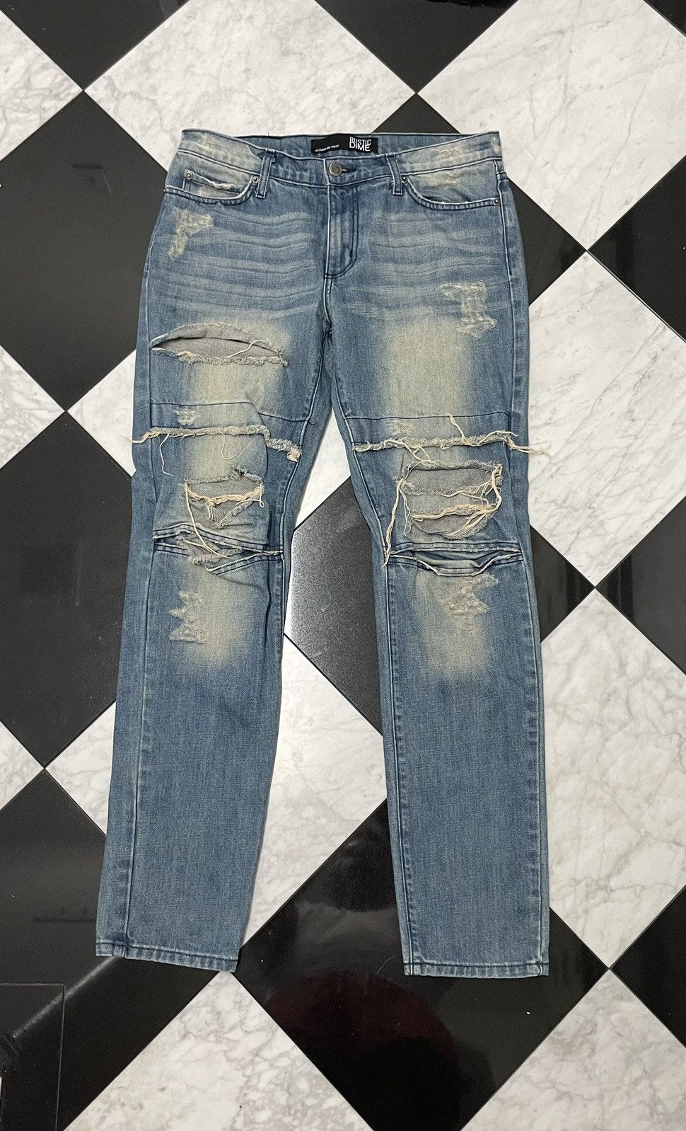 Rustic Dime 🔥 Rustic Dine Ripped jeans taper fit Size US 32 / EU 48 - 1 Thumbnail