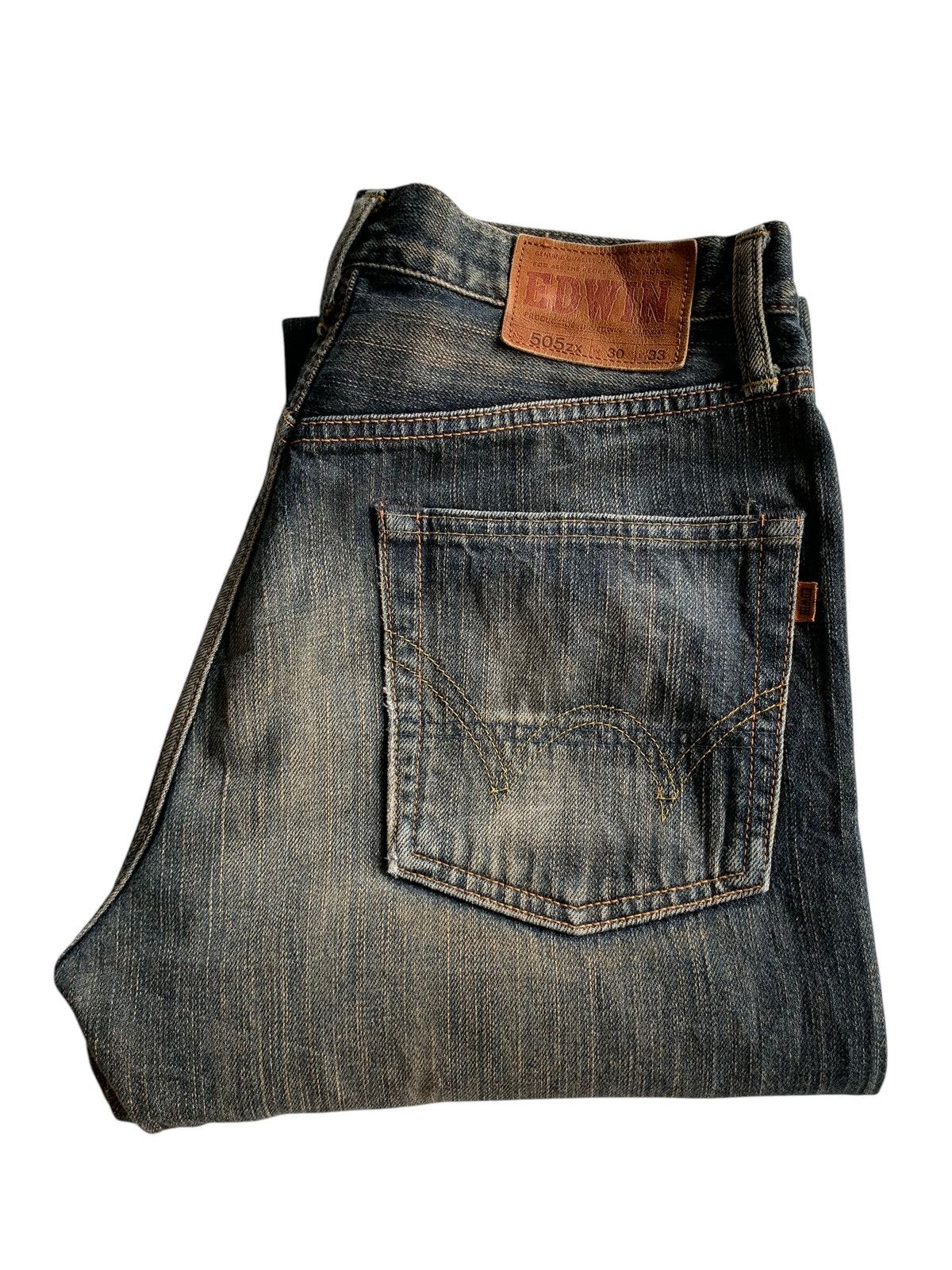 Japanese Brand × Kapital × Vintage VINTAGE EDWIN 505ZX SELVEDGE FADED&RUSTY DISTRESSED DENIM Size US 30 / EU 46 - 5 Thumbnail