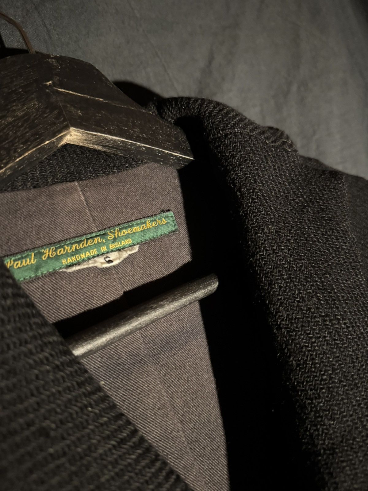 Paul Harnden Shoemakers PAUL HARNDEN BLACK WOOL TWEED NEW BLAZER Size US S / EU 44-46 / 1 - 3 Thumbnail