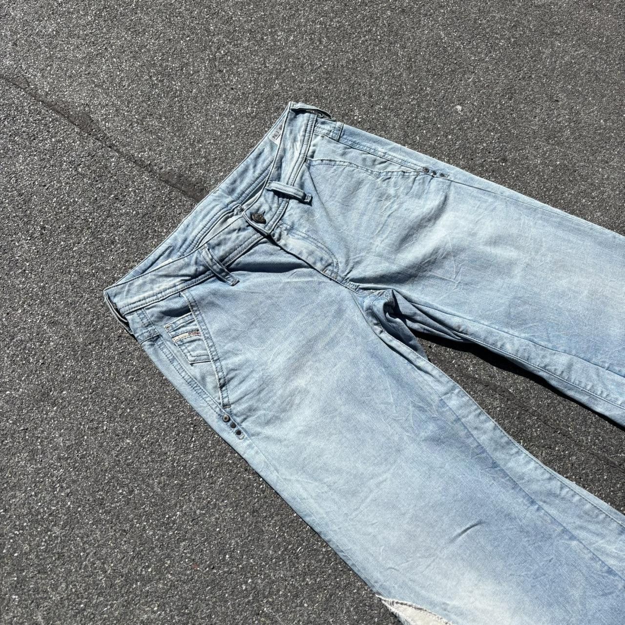 Affliction × Japanese Brand × Vintage jnco affliction style tribal embroidered jeans Size US 31 - 3 Thumbnail