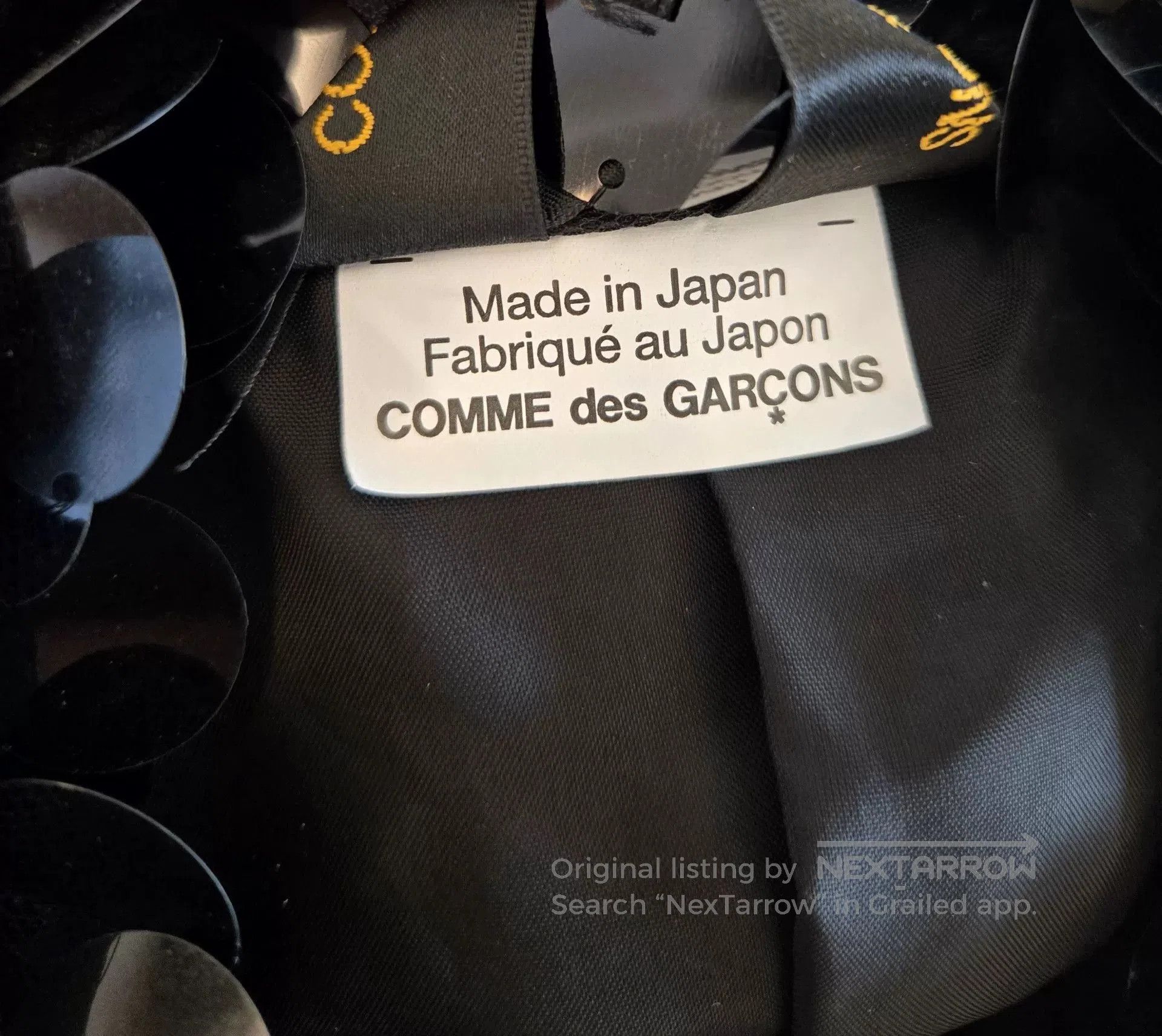 Comme des Garcons COMME des GARÇONS Black Sequin Formal Coat. Size S / US 4 / IT 40 - 9 Thumbnail