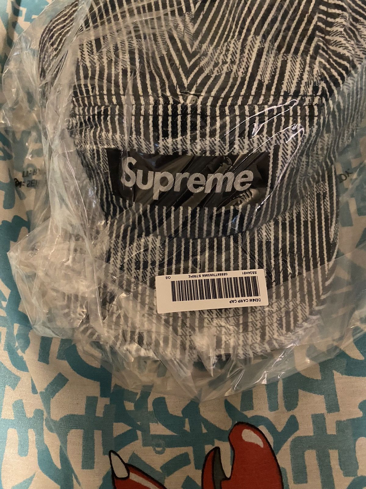 Supreme Supreme Denim Camp Cap Stripe SS24 Size ONE SIZE - 3 Thumbnail