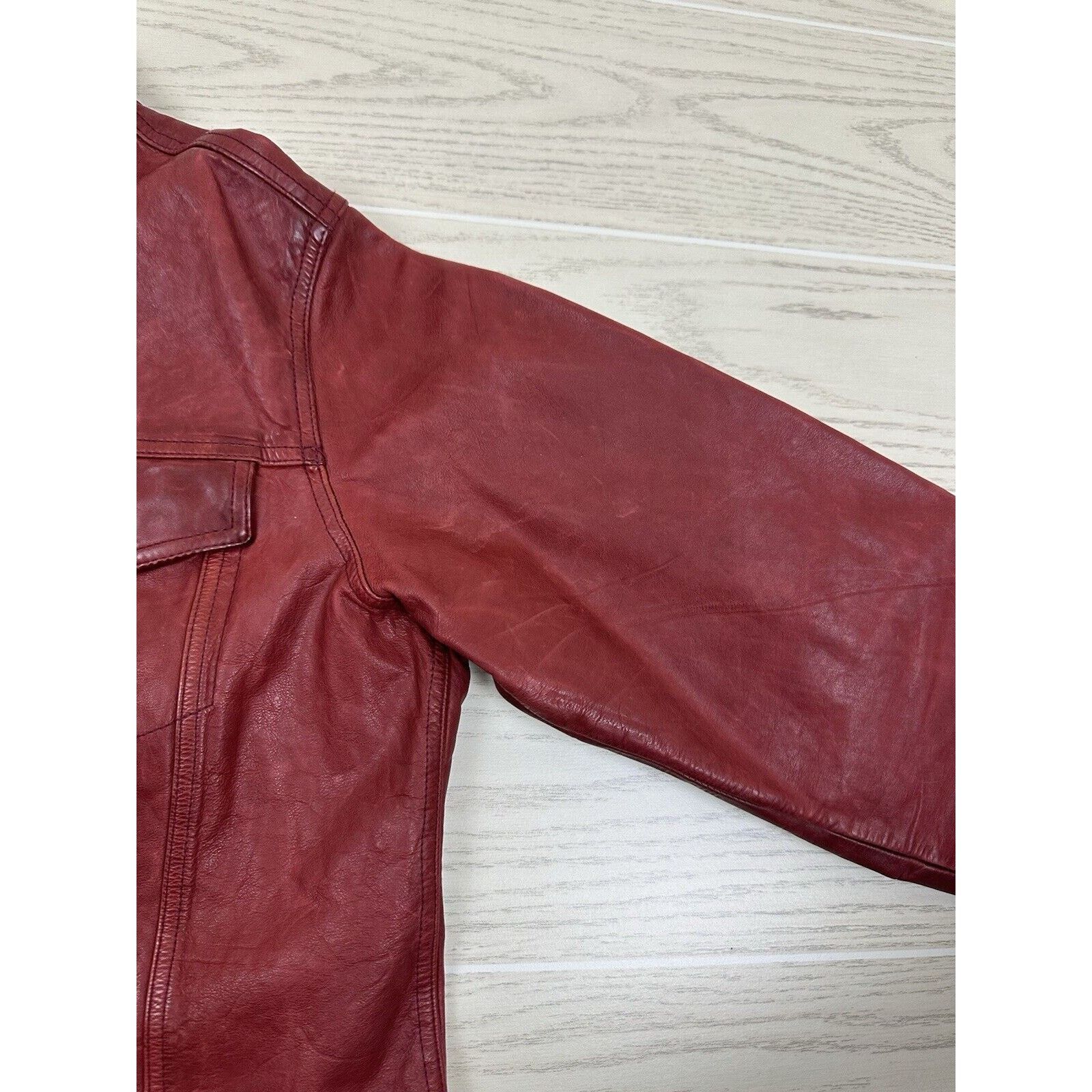 Gap × Vintage Vintage 1999 Gap Leather Jacket Size L / US 10 / IT 46 - 7 Thumbnail