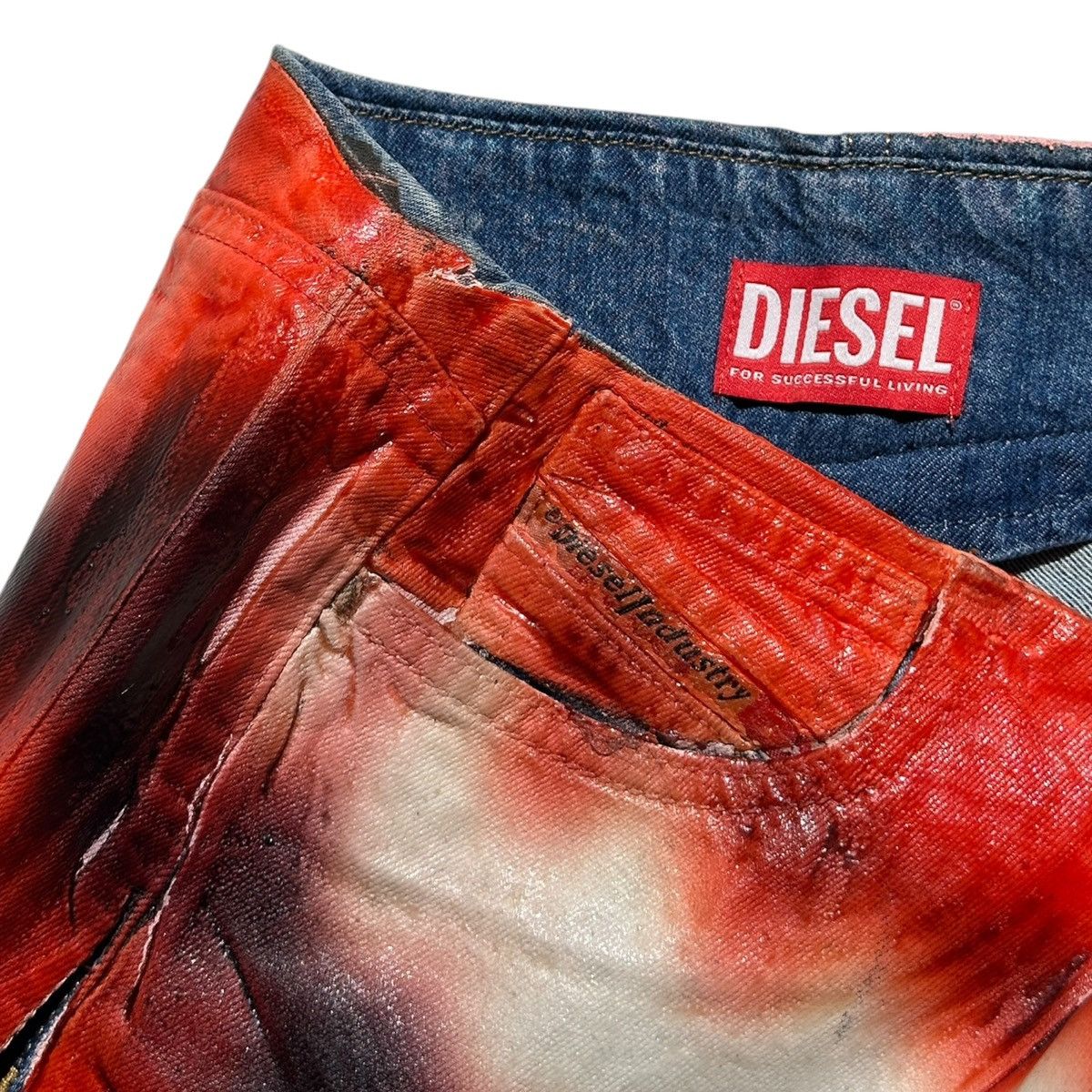 Diesel Runway de smiley mouth coated miniskirt Size 26" / US 2 / IT 38 - 2 Thumbnail