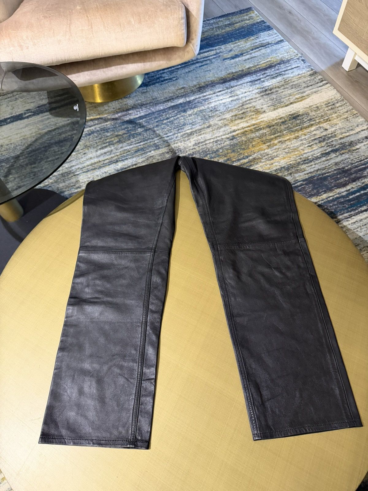 Allsaints AllSaints Black Leather Trousers Size Large NWT $499 Retail Size US 34 / EU 50 - 6 Thumbnail