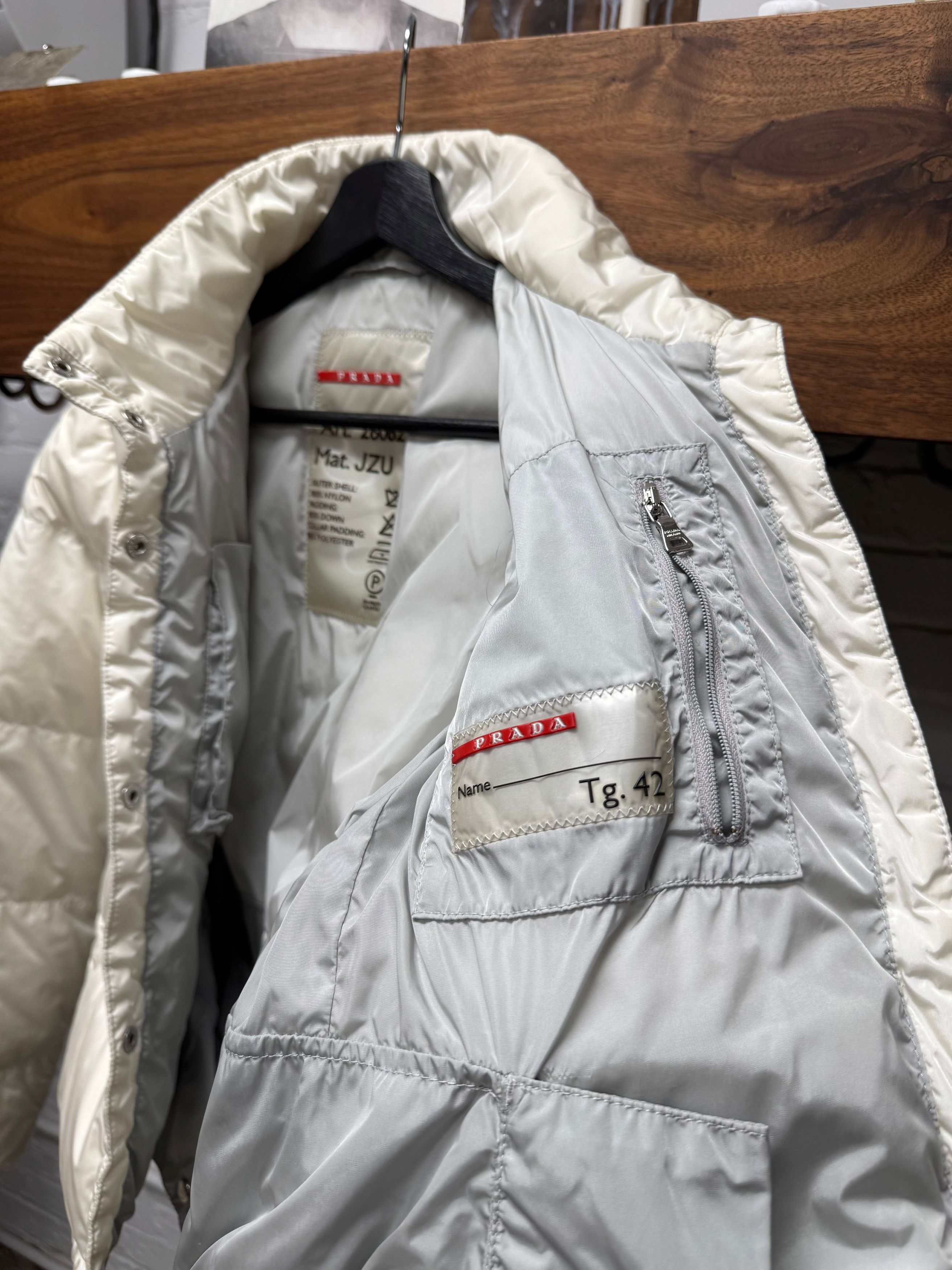 Prada Prada Sport 'Linea Rossa' Down Filled White Down Filled