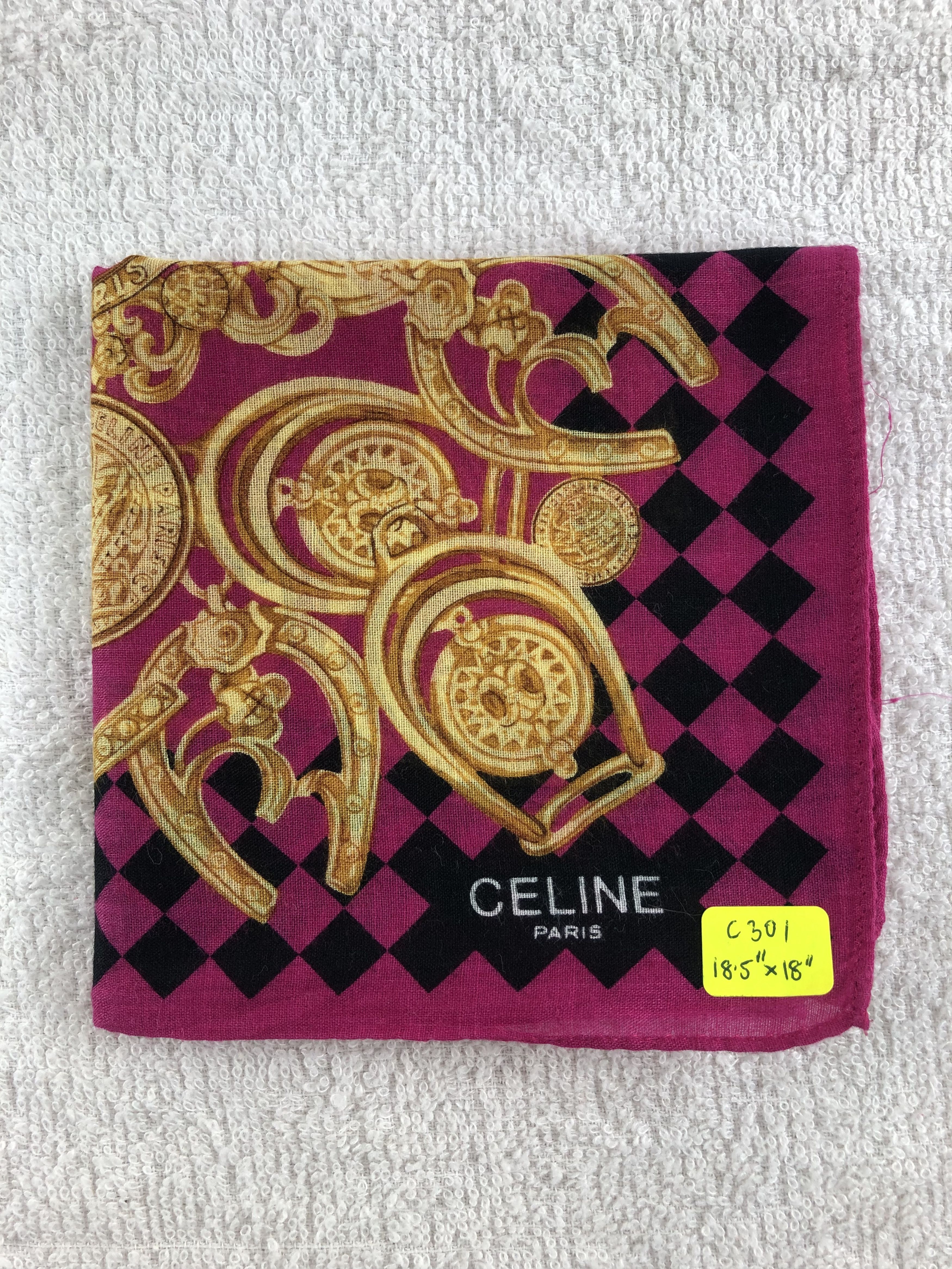 Celine Celine Handkerchief / Bandana / Neckerchief C301 Size ONE SIZE - 6 Thumbnail