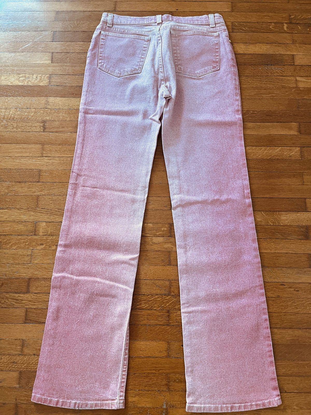 Roberto Cavalli Roberto Cavalli Vintage Iridescent Pink Glitter Jeans size M Size 28" / US 6 / IT 42 - 2 Thumbnail