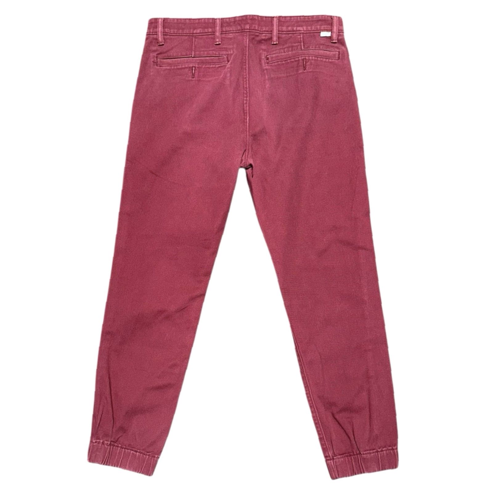 Levi's VINTAGE Levi's Chino Pants Cuffed Joggers Burgundy Maroon Red 32x30 Men Regular Size 32 Inseam 30in 30in Size US 32 / EU 48 - 2 Thumbnail