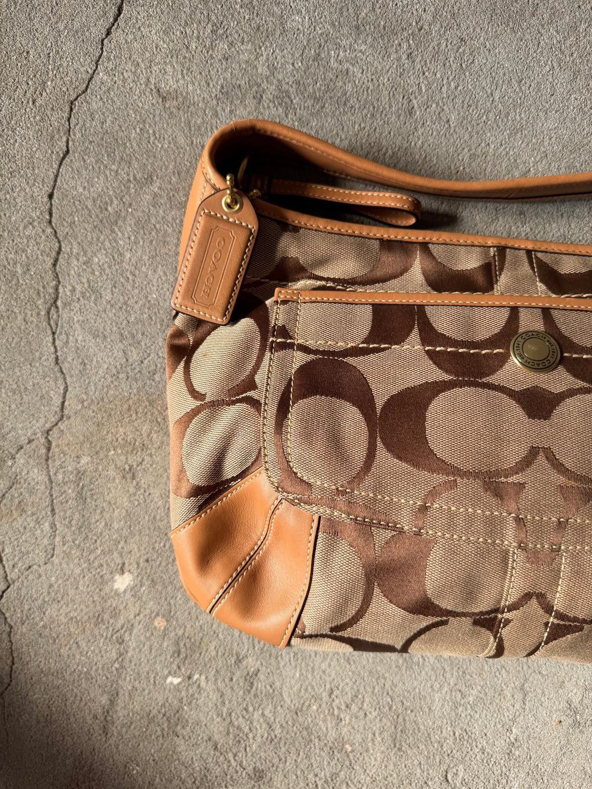 Coach Coach Signature Ergo Shoulder Bag Beige/Brown Size ONE SIZE - 2 Thumbnail