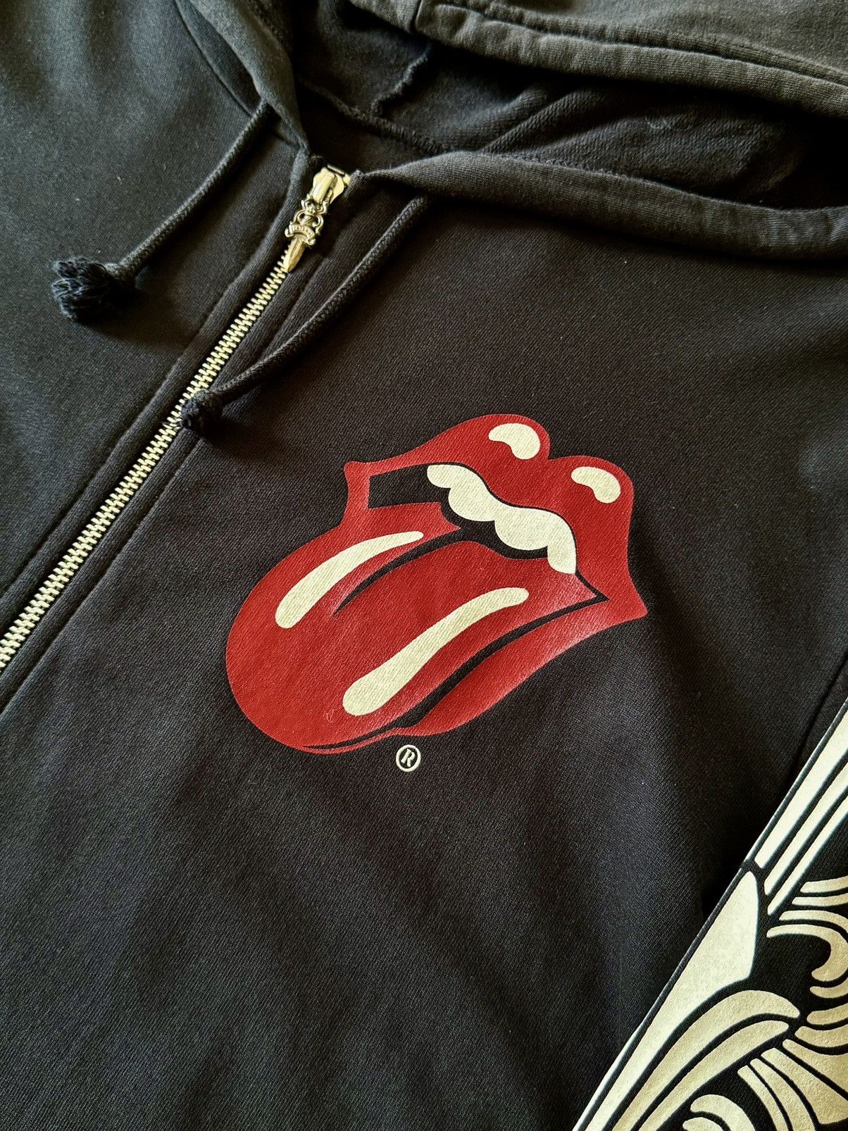 Chrome Hearts × The Rolling Stones VERY RARE! Chrome Hearts x Rolling Stones 2000’s Zip Hoodie Size US L / EU 52-54 / 3 - 3 Thumbnail
