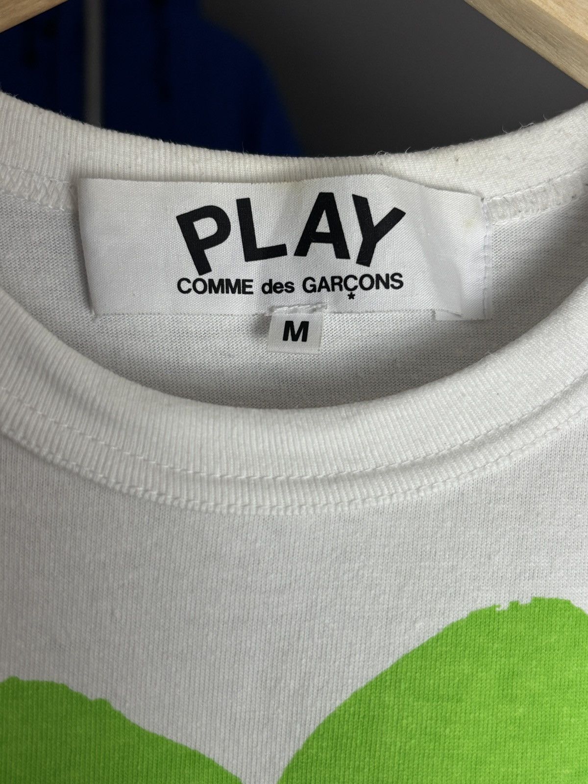 Comme des Garcons PLAY Comme Des Garcons Play Double Heart Tee Size US M / EU 48-50 / 2 - 4 Thumbnail