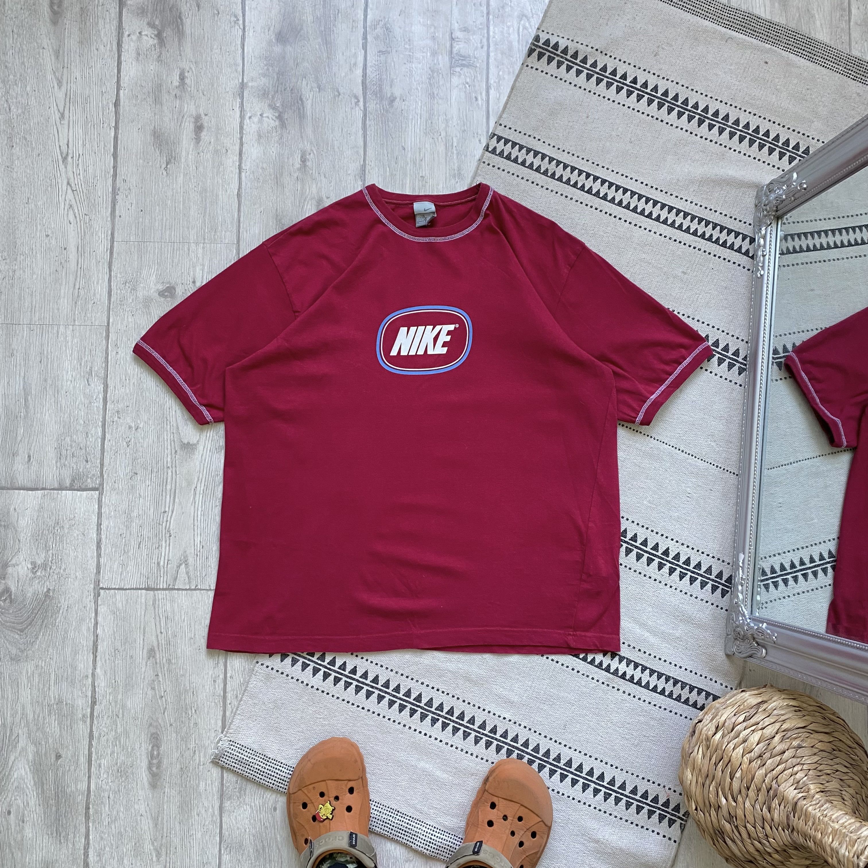 Nike Vintage Nike tee center logo Swoosh Y2K umbro reebok Size US XL / EU 56 / 4 - 1 Thumbnail