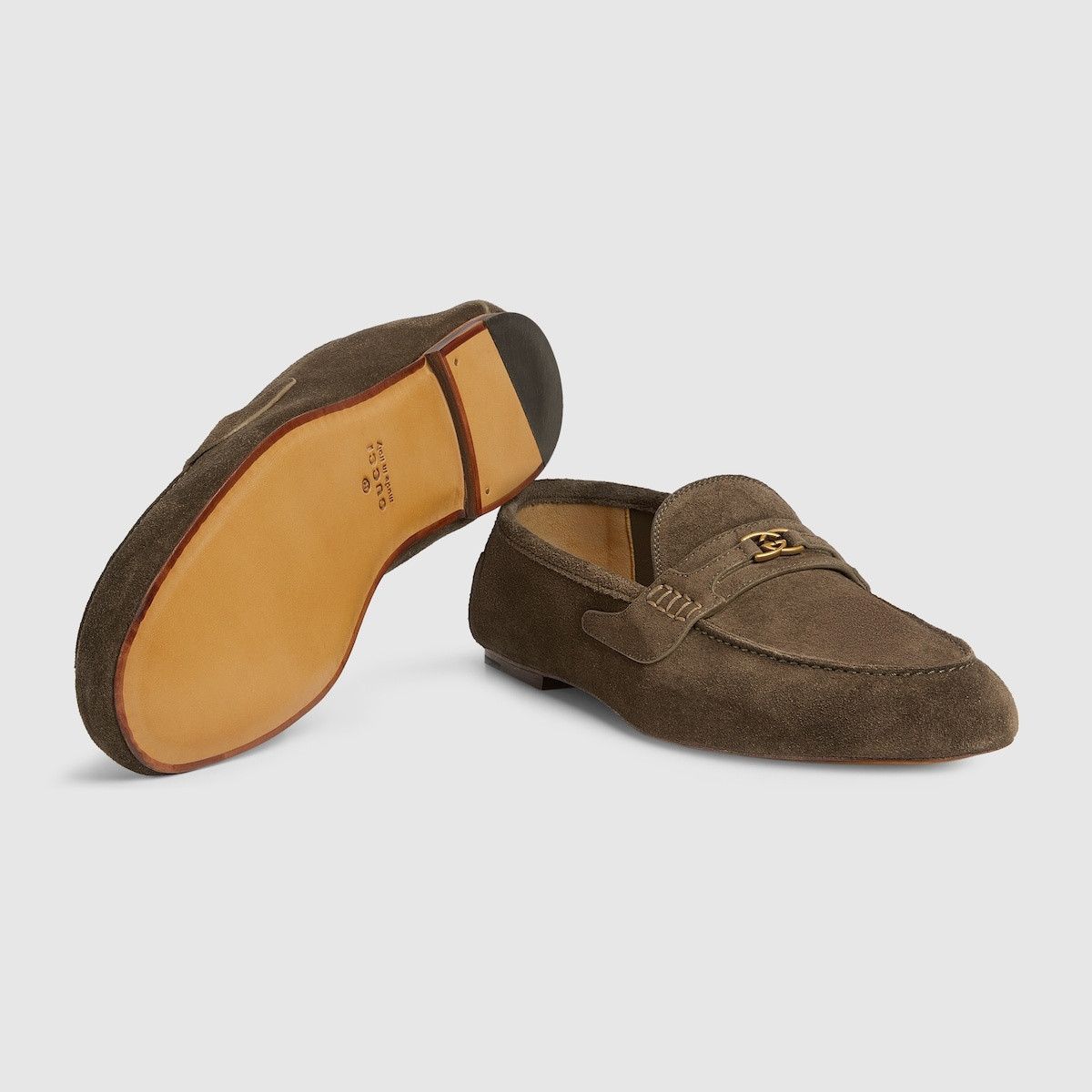 Gucci o1s1wg111025 Interlocking G Loafer Shoes in Dark Green Size US 11 / EU 44 - 6 Thumbnail