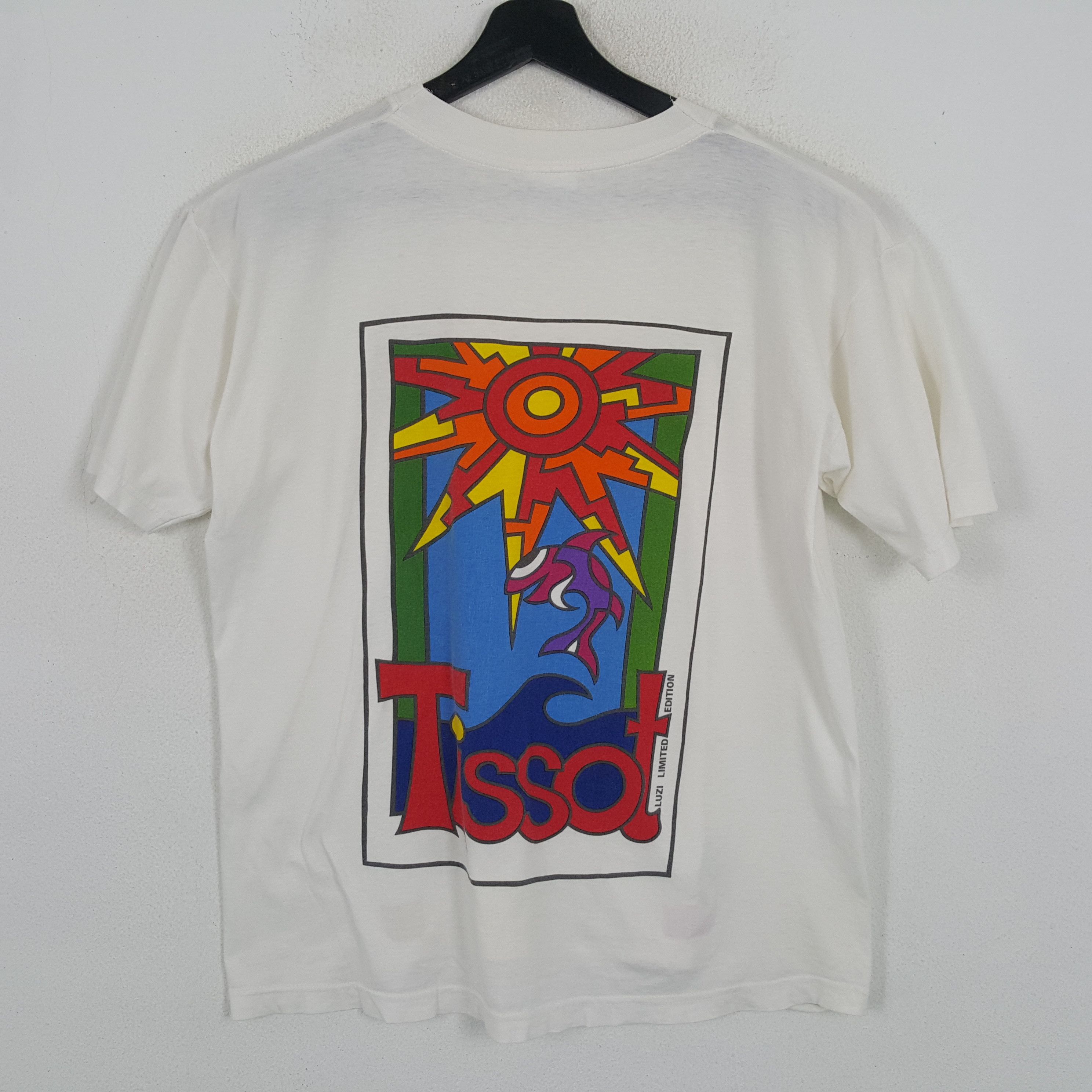 Tissot × Vintage TISSOT Watch Brand Back Print Design Tshirt Size US L / EU 52-54 / 3 - 1 Thumbnail