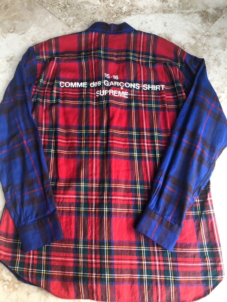 Comme des Garcons Comme Des Garcons Co-branded Shirt Color Blue Red Checks Size US S / EU 44-46 / 1 - 7 Thumbnail
