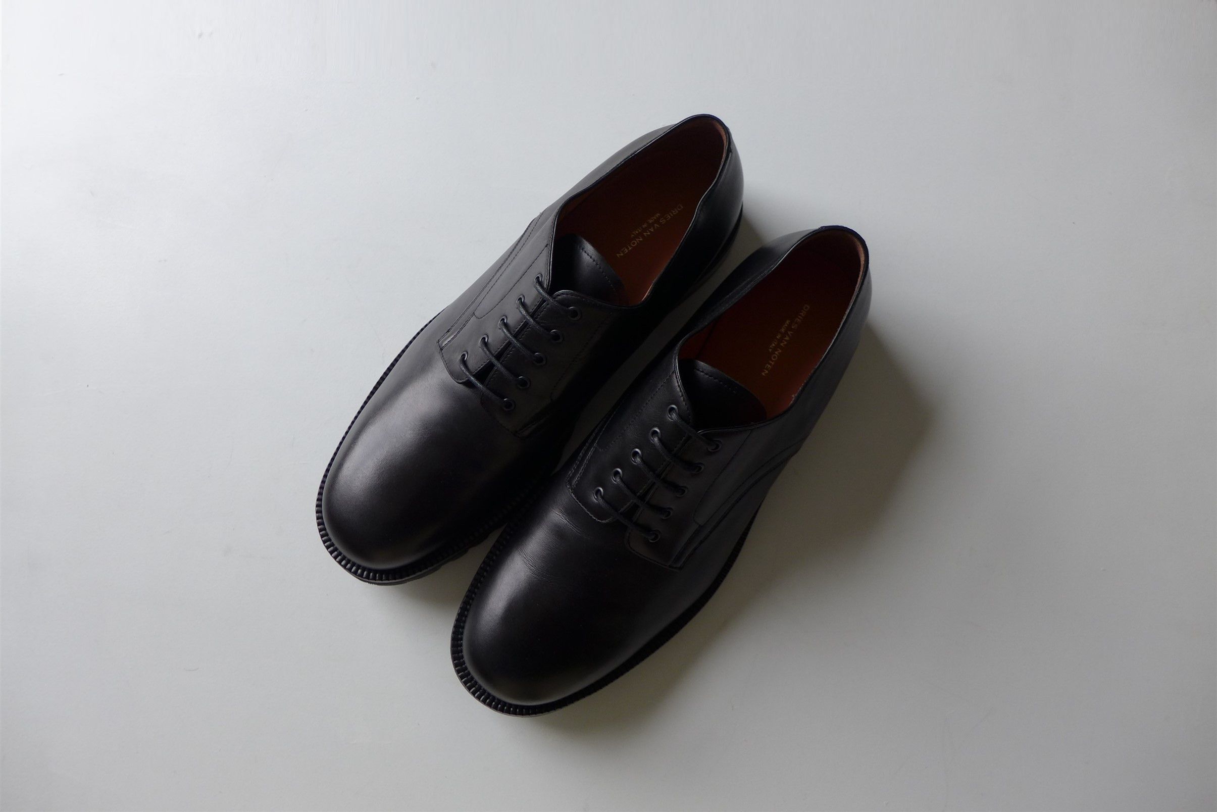 Dries Van Noten Dries Van Noten Derby Shoes - Black Leather Size US 13 / EU 46 - 2 Thumbnail