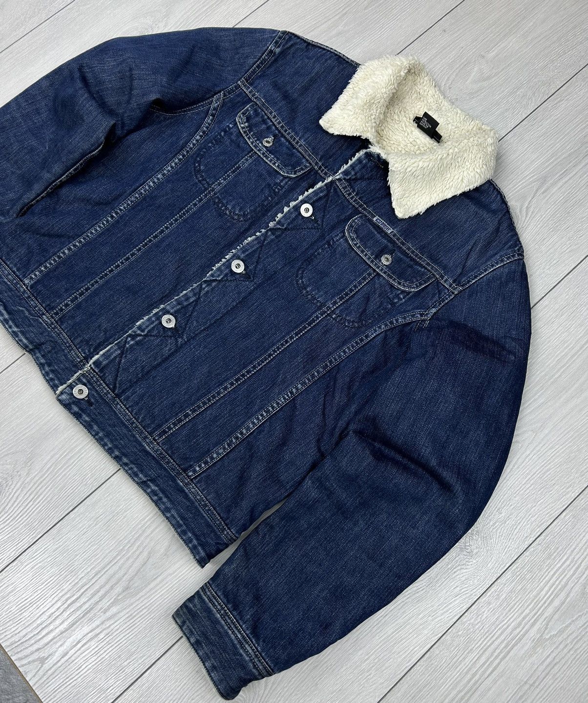 Diesel × Vintage Diesel Vintage Sherpa Denim Jacket Size S - M Size US M / EU 48-50 / 2 - 2 Thumbnail