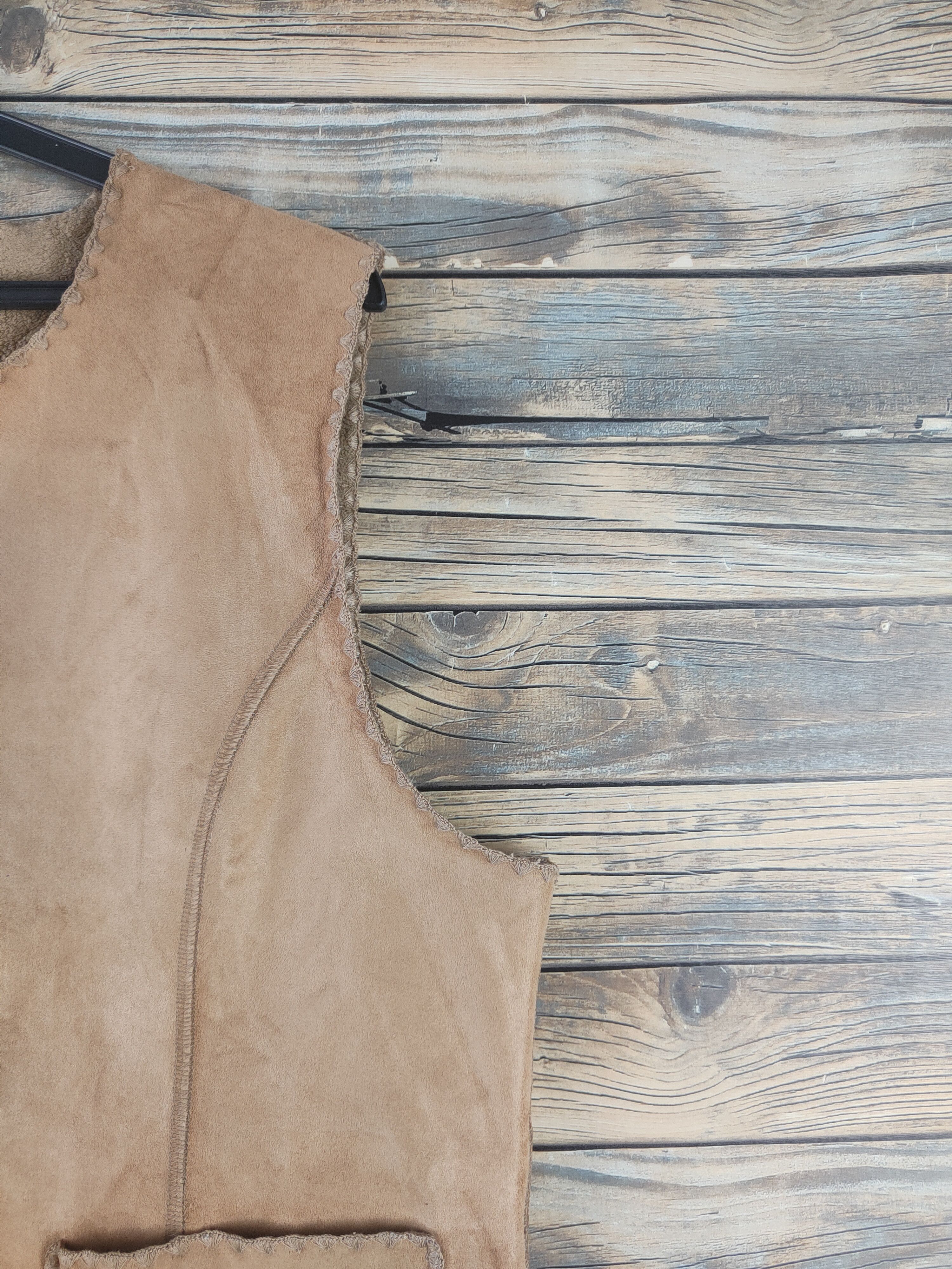 Japanese Brand DL Liliane Burty Light Brown Leather Vests #1931 Size L / US 10 / IT 46 - 6 Thumbnail