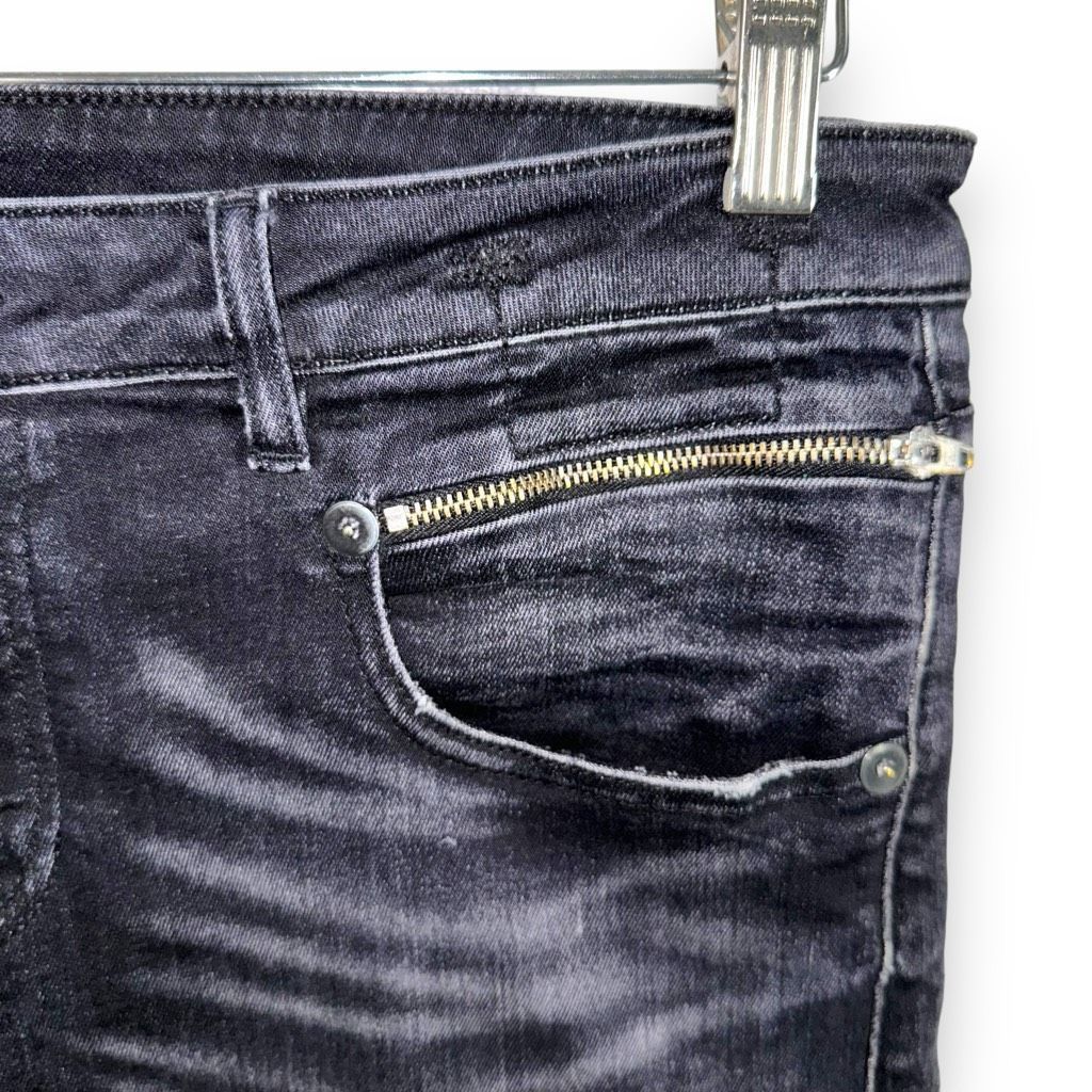 R13 R13 Denim Black Stretch Jeans Size 31 Size 30" / US 8 / IT 44 - 4 Thumbnail