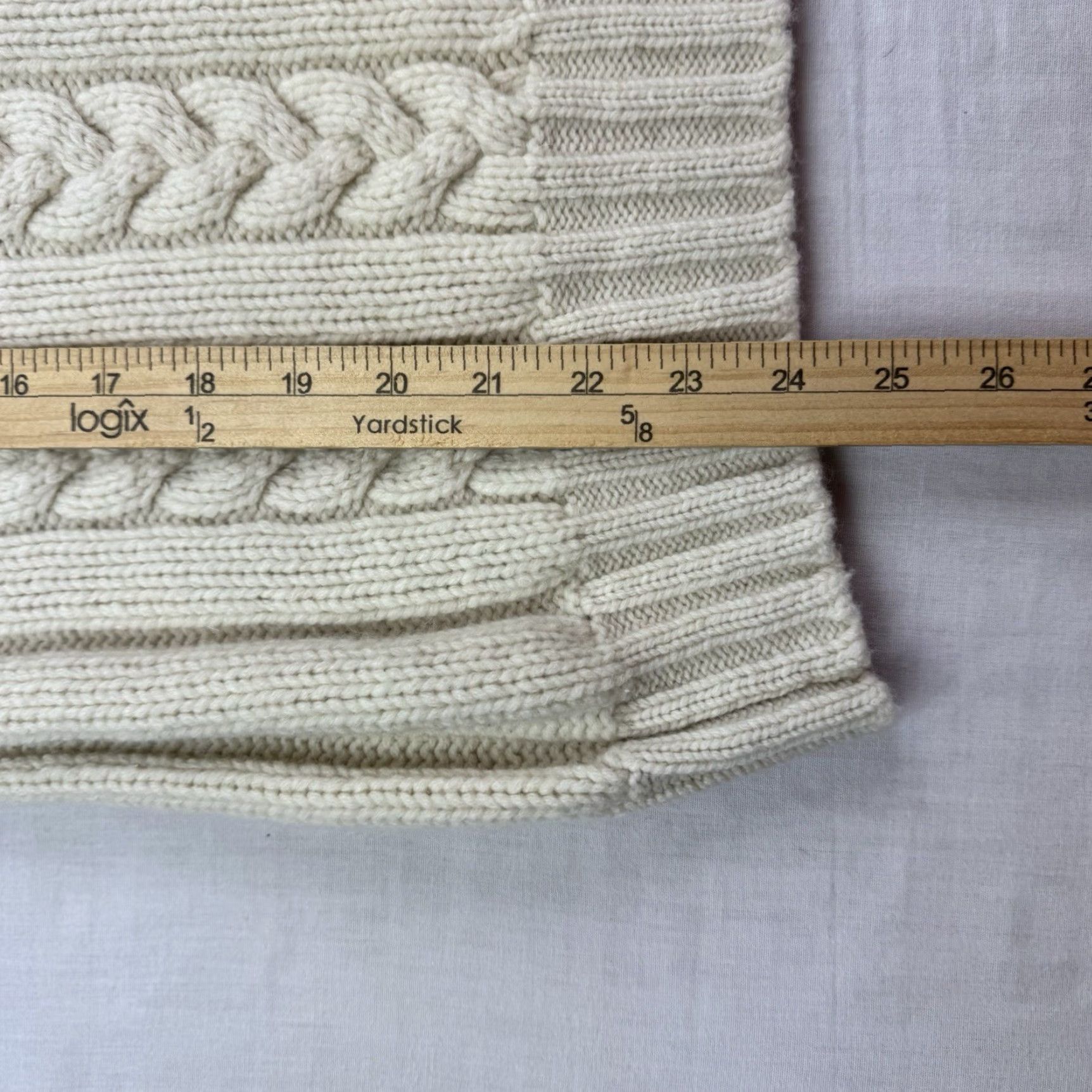 Polo Ralph Lauren VINTAGE Polo Ralph Lauren Wool Sweater Adult Large Ivory Knit 90s Preppy Mens Size US L / EU 52-54 / 3 - 6 Thumbnail