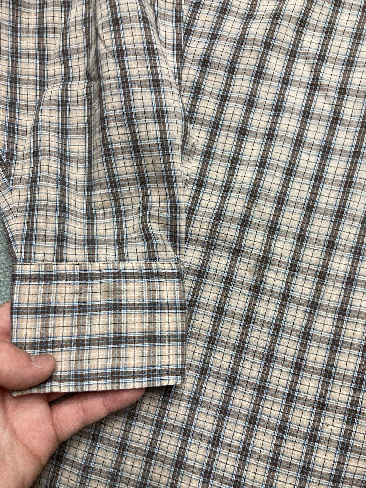 Vintage Vtg 80s button shirt Kingsport plaid lightweight thin medium Size US M / EU 48-50 / 2 - 6 Thumbnail