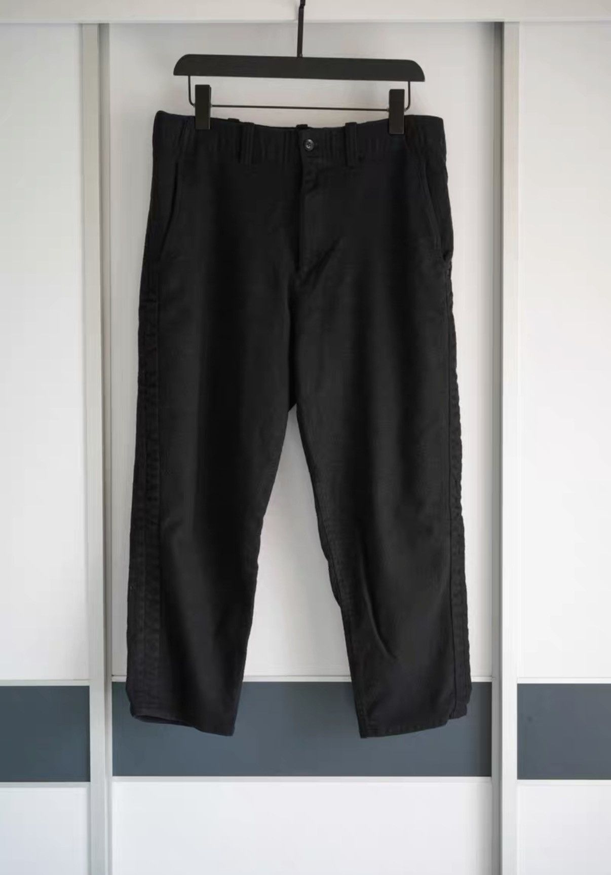 Yohji Yamamoto Yohji Yamamoto 13AW Boiled Wool Tie-Waist Trousers K4 Size US 32 / EU 48 - 1 Thumbnail