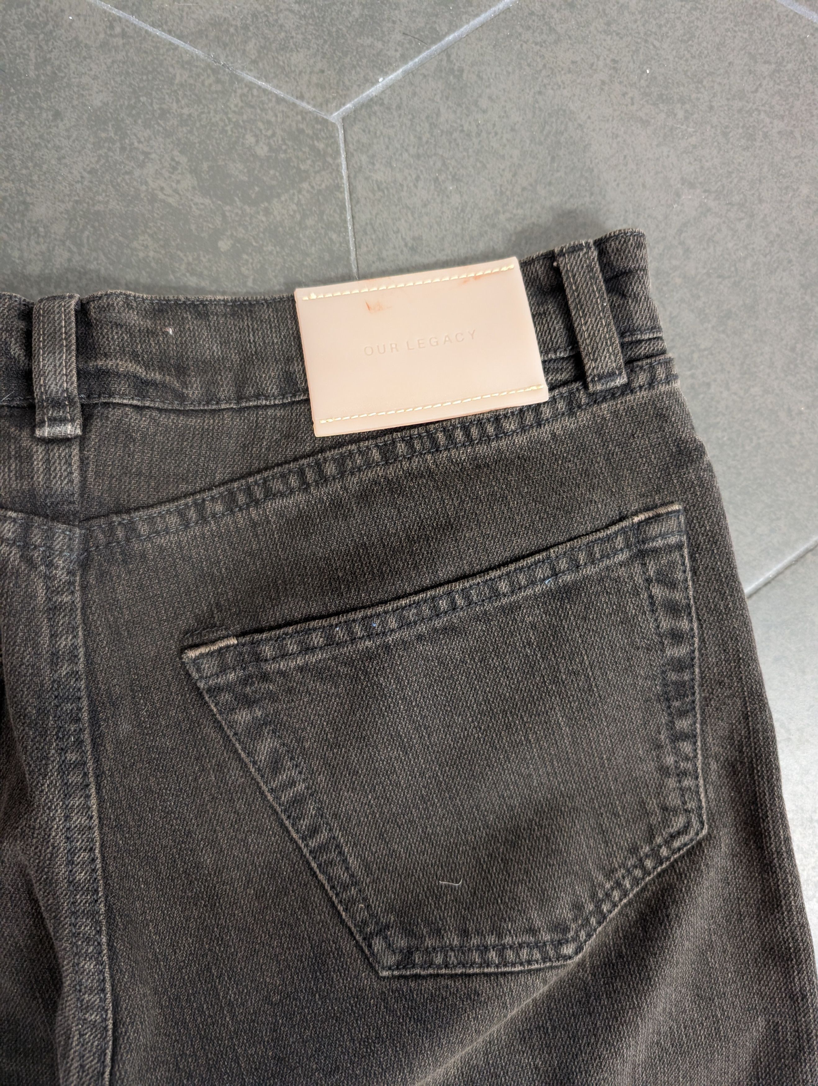Our Legacy Black chain twill first cut Size US 29 - 4 Thumbnail