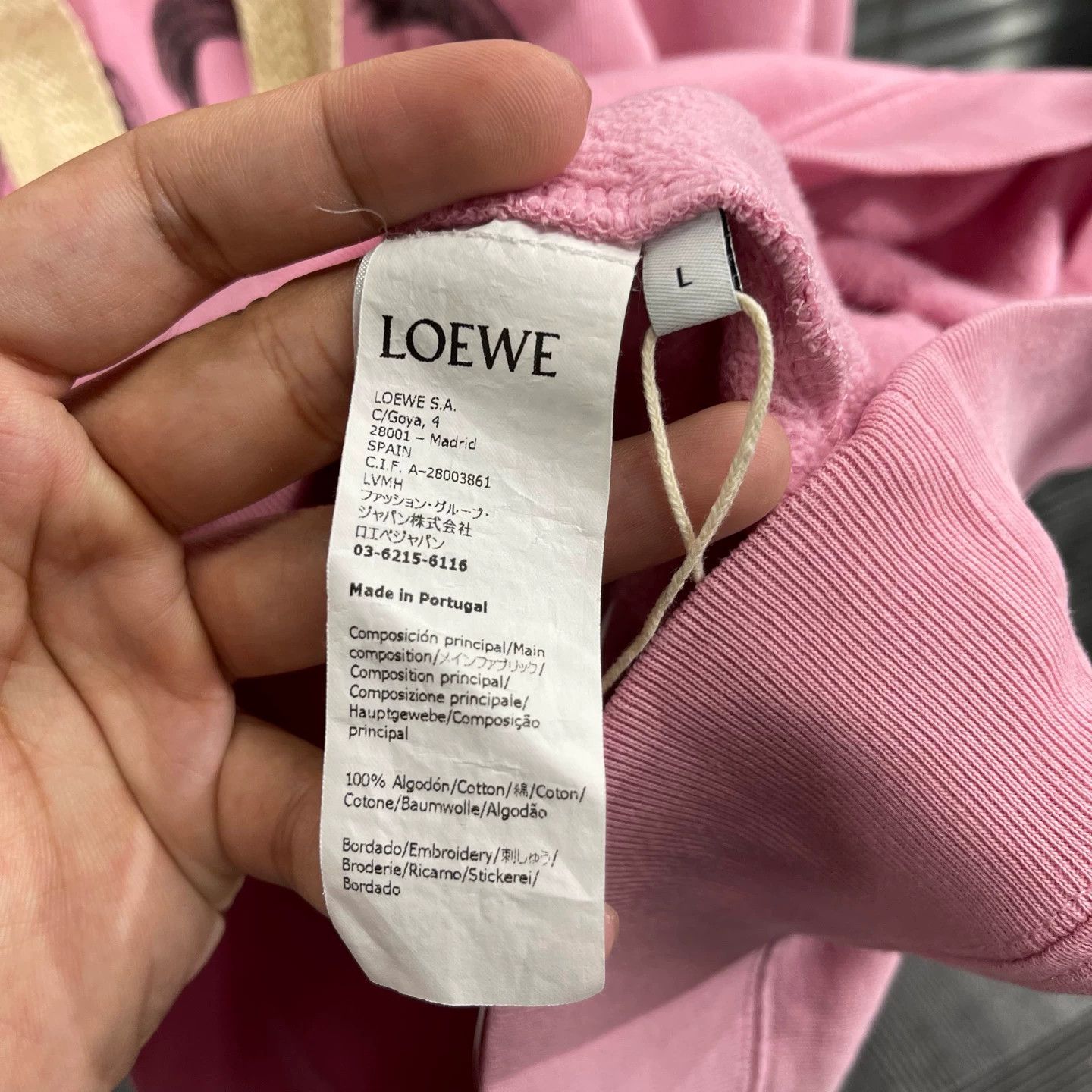 Loewe Loewe Spirited Away Pink Embroidered Soot Sprite Sweatshirt Size US L / EU 52-54 / 3 - 5 Thumbnail