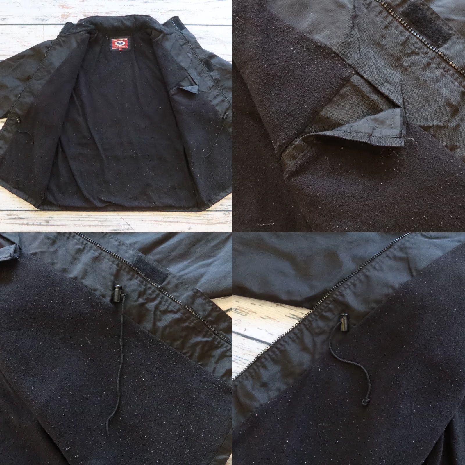 Vintage Vintage Wu Wear Parka Jacket 2XL Black Mens Hoodie Jacket Parka Wu Wear 90s Mens Size US XXL / EU 58 / 5 - 9 Thumbnail