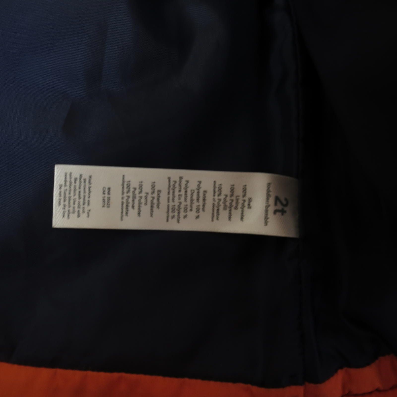 Other Carter's Toddler Puffer Vest - Orange with Bear Patch Size US XXS / EU 40 - 5 Thumbnail