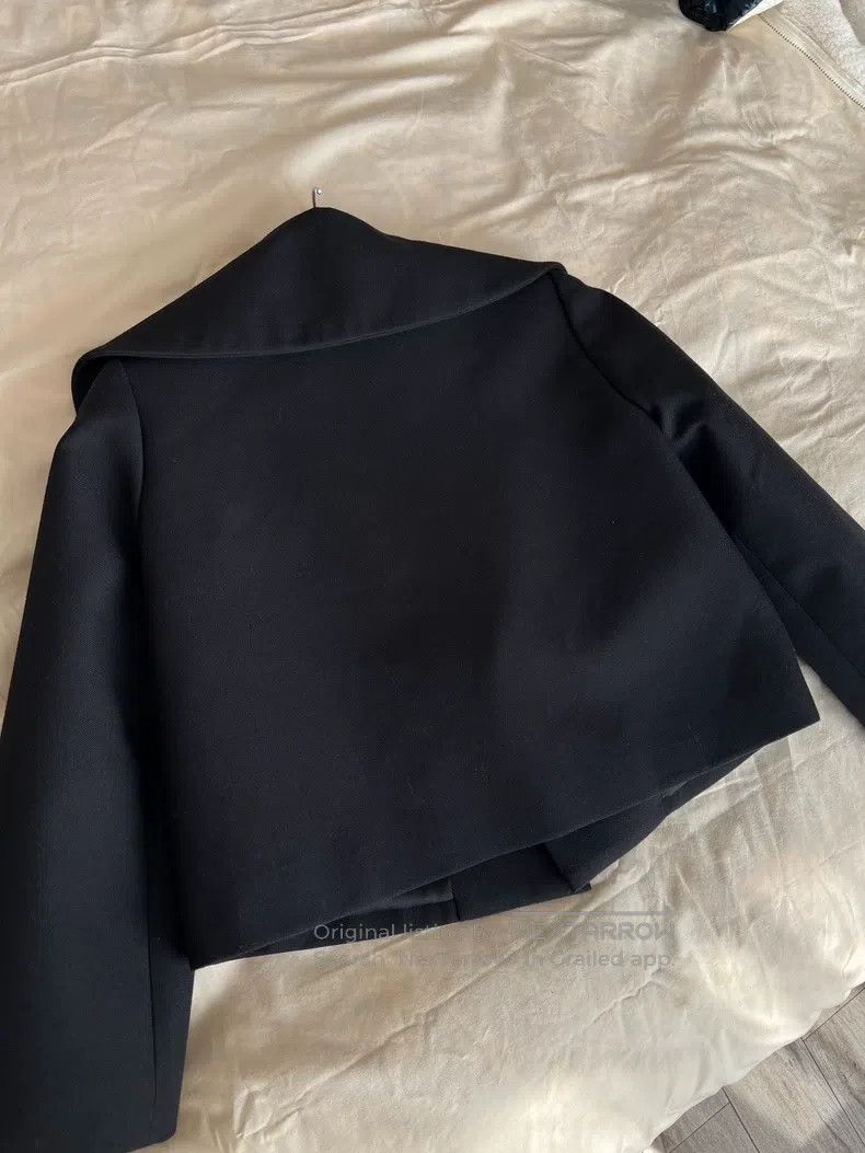 Valentino Valentino Black long-sleeved casual jacket with oversized Size XS / US 0-2 / IT 36-38 - 7 Thumbnail