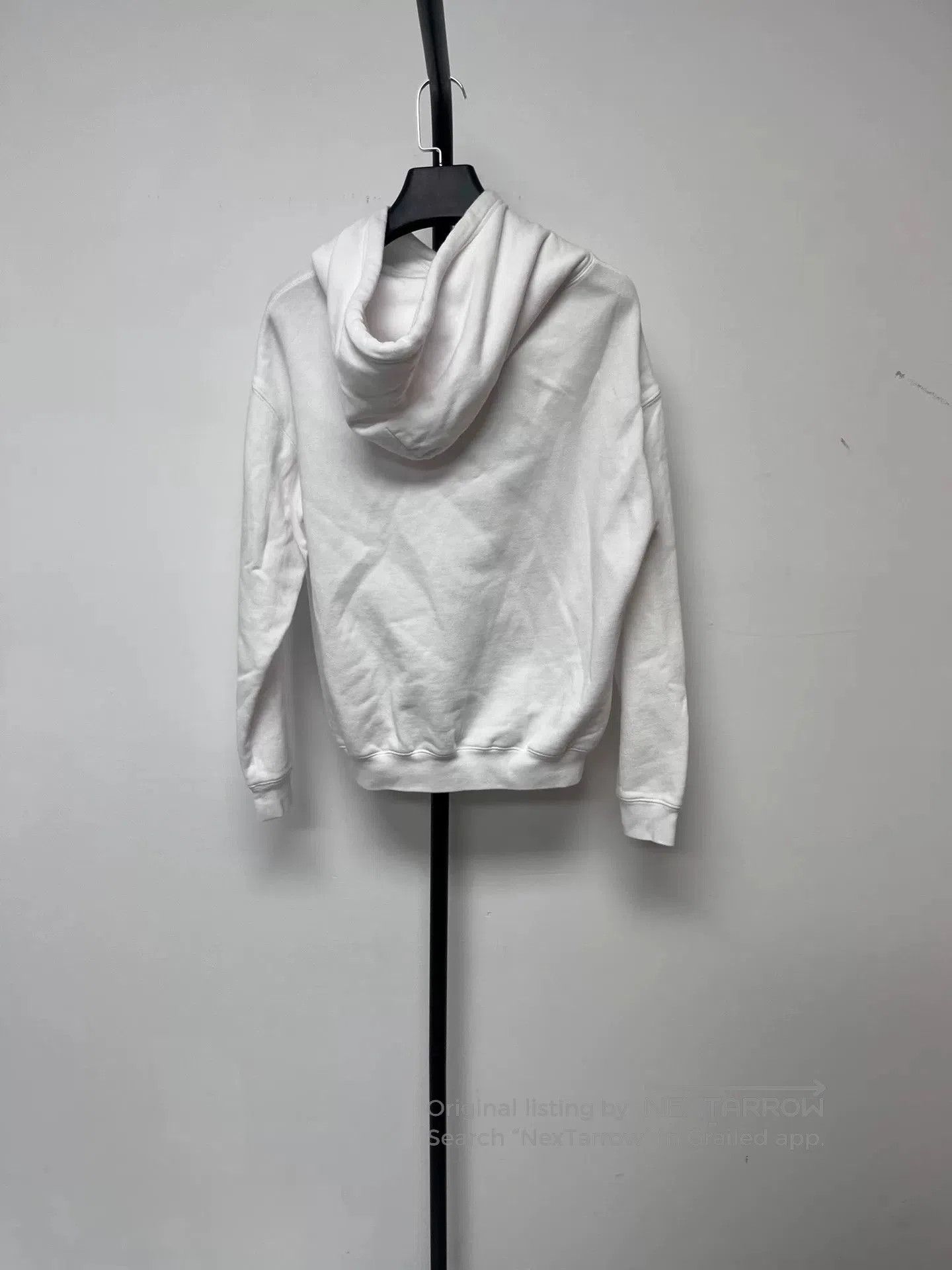 Balenciaga Balenciaga Logo Print White Hoodie for Women. Size L / US 10 / IT 46 - 2 Thumbnail