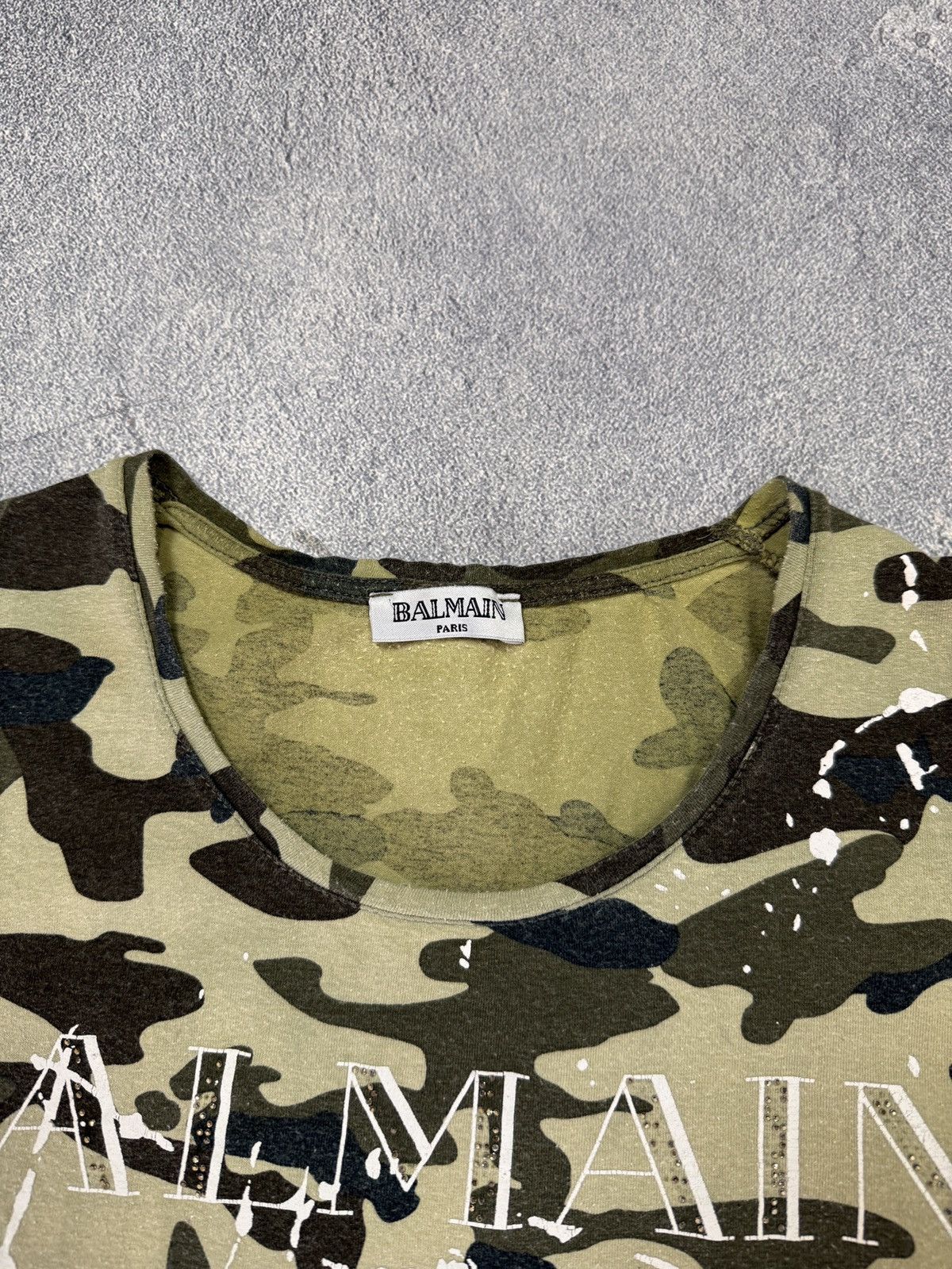 Balmain Vintage Balmain Camo Tee Size M / US 6-8 / IT 42-44 - 5 Thumbnail