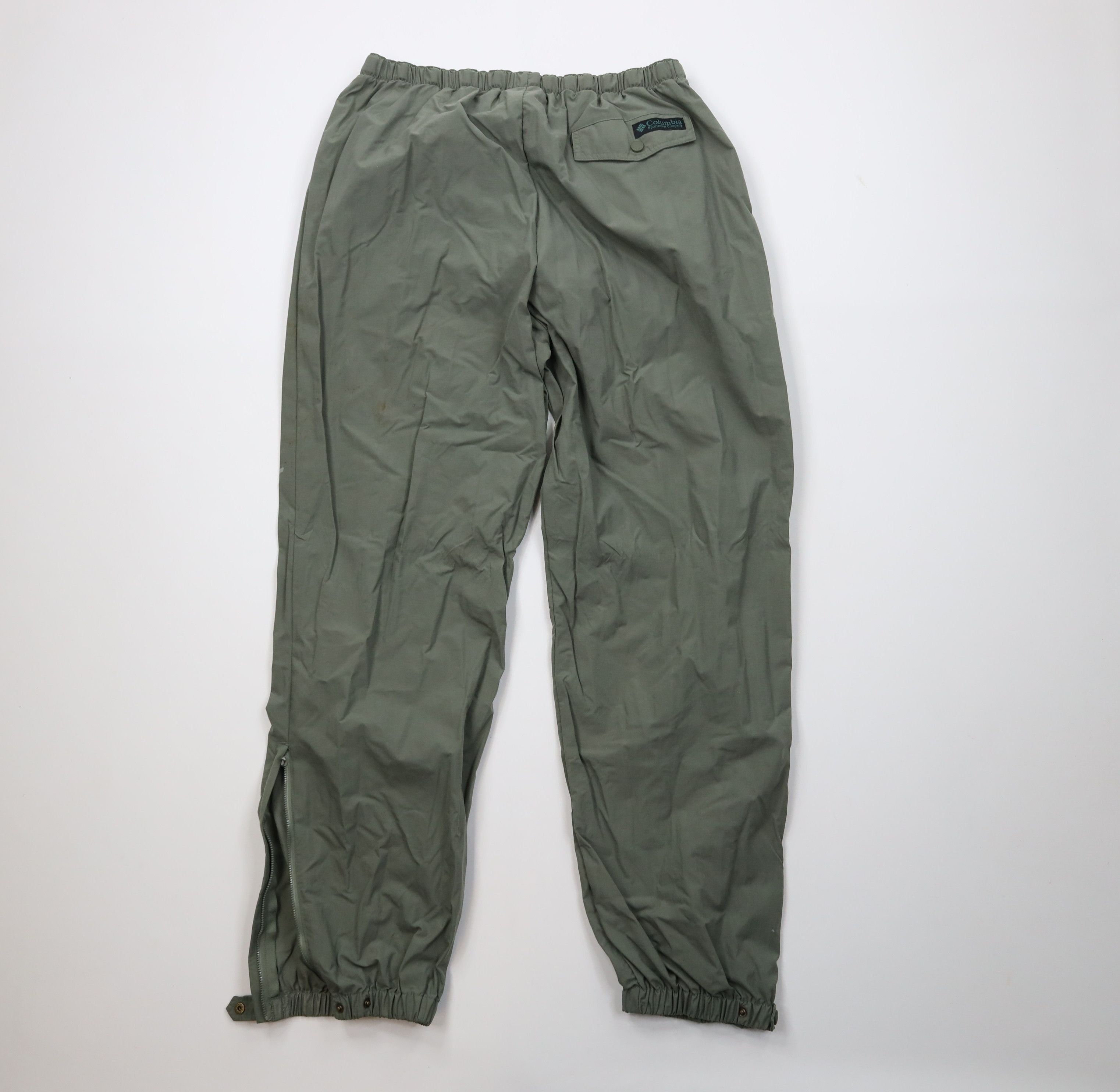 Columbia Vintage 90s Columbia Belted Windbreaker Joggers Pants Green Size US 38 / EU 54 - 10 Thumbnail