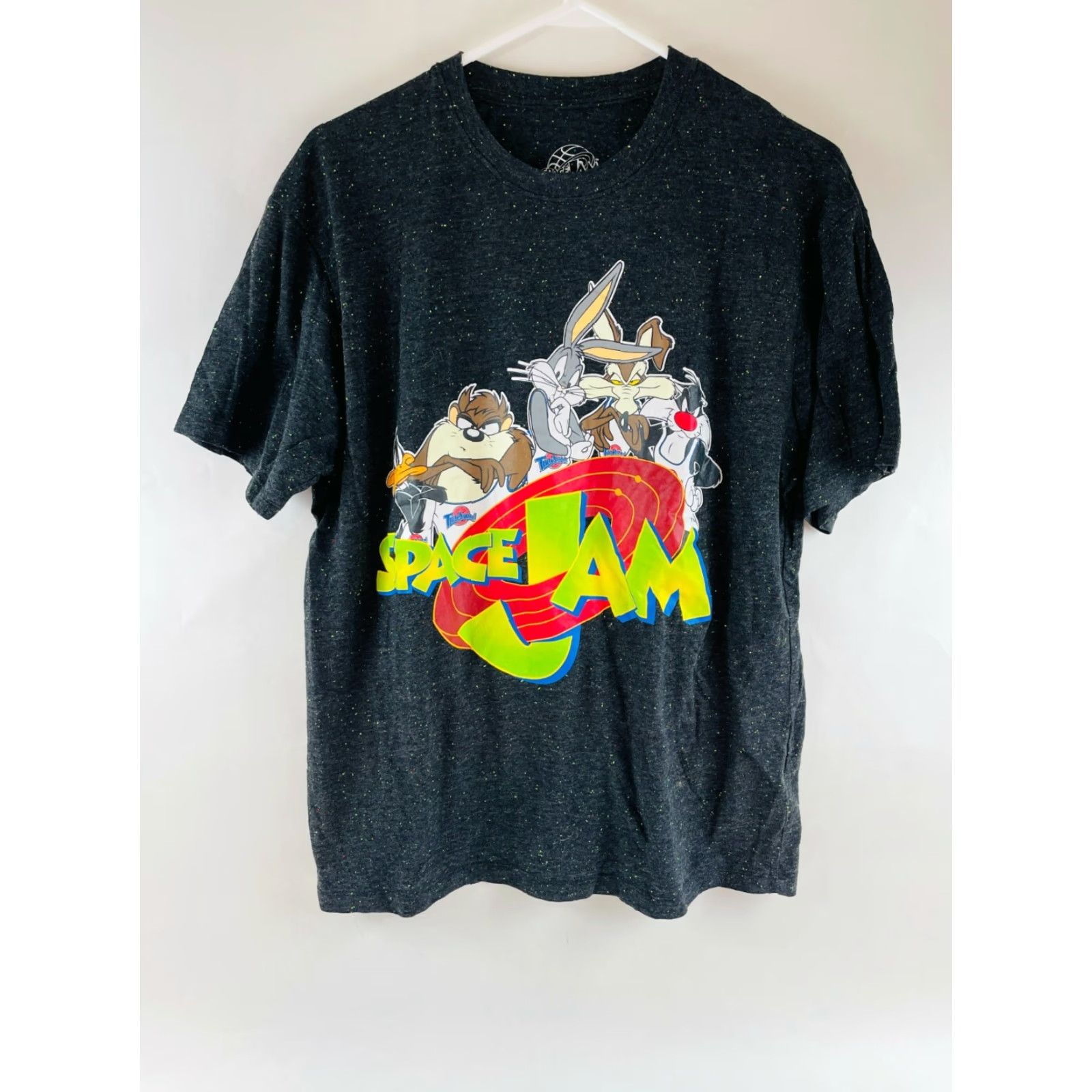 Vintage Space Jam Shirt Men's XL Charcoal Gray Looney Tunes Print Crewneck T-Shirt Size US XL / EU 56 / 4 - 2 Thumbnail