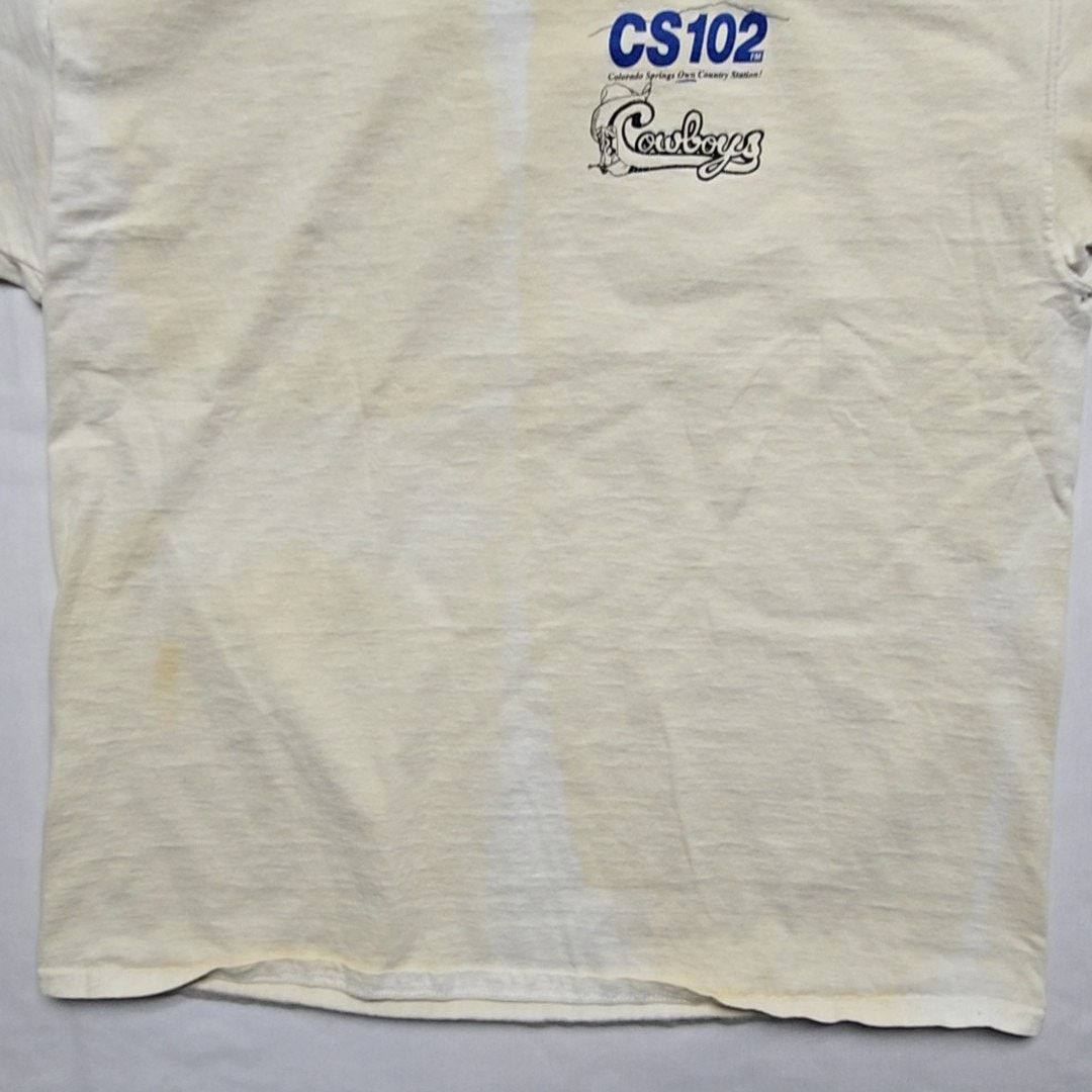 Fruit Of The Loom Vintage Y2K Cowboy Graphic CS102 Millennium Party XL Shirt Size US XL / EU 56 / 4 - 4 Thumbnail