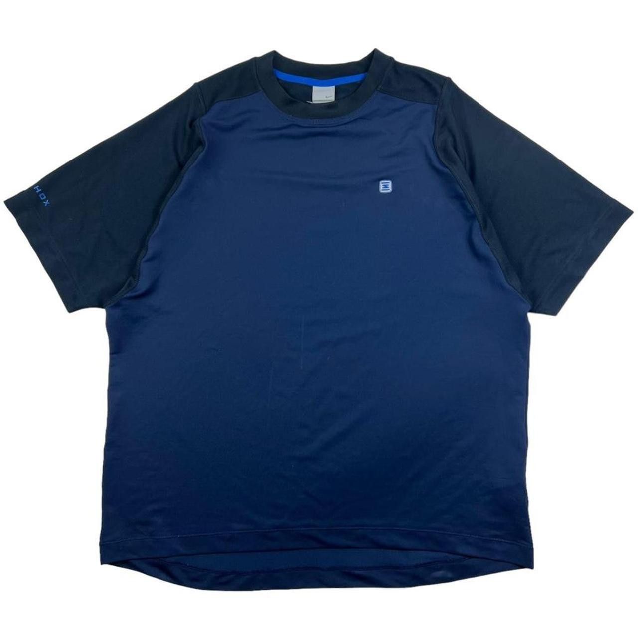 Nike Vintage 2000s Nike Shox Navy Blue T-Shirt - Extra Large Size US XL / EU 56 / 4 - 1 Thumbnail