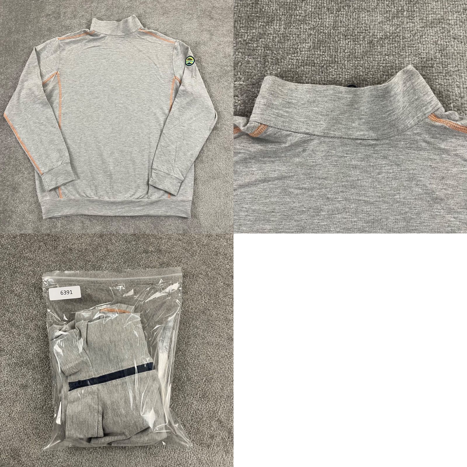 Vintage WEARS WOODY Mens Pullover Sweater Gray XL 1/4 Zip Knit Stretch All Seasons Size US XL / EU 56 / 4 - 8 Thumbnail